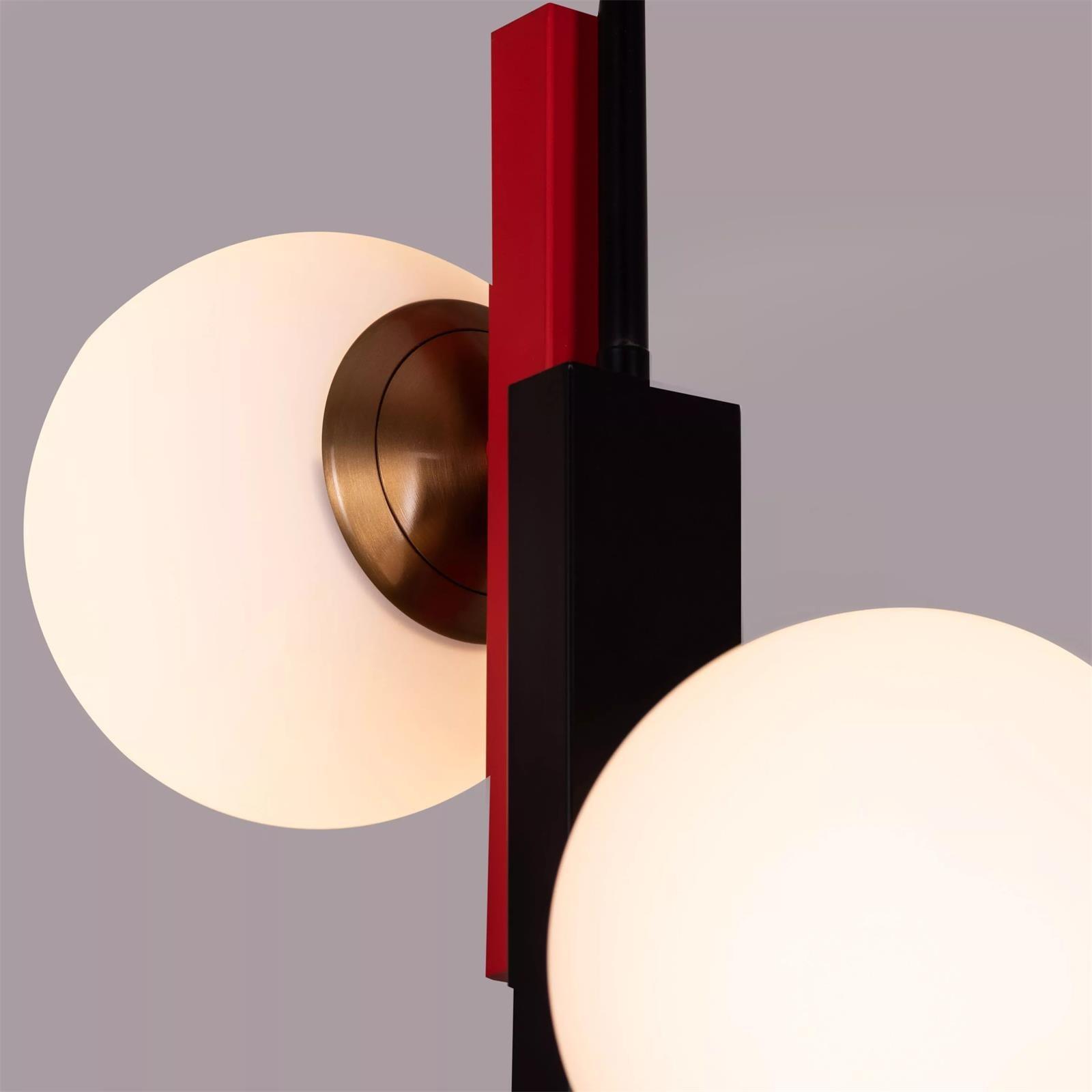 Solara Suspension Double Globe Barres Linéaires Géométrique