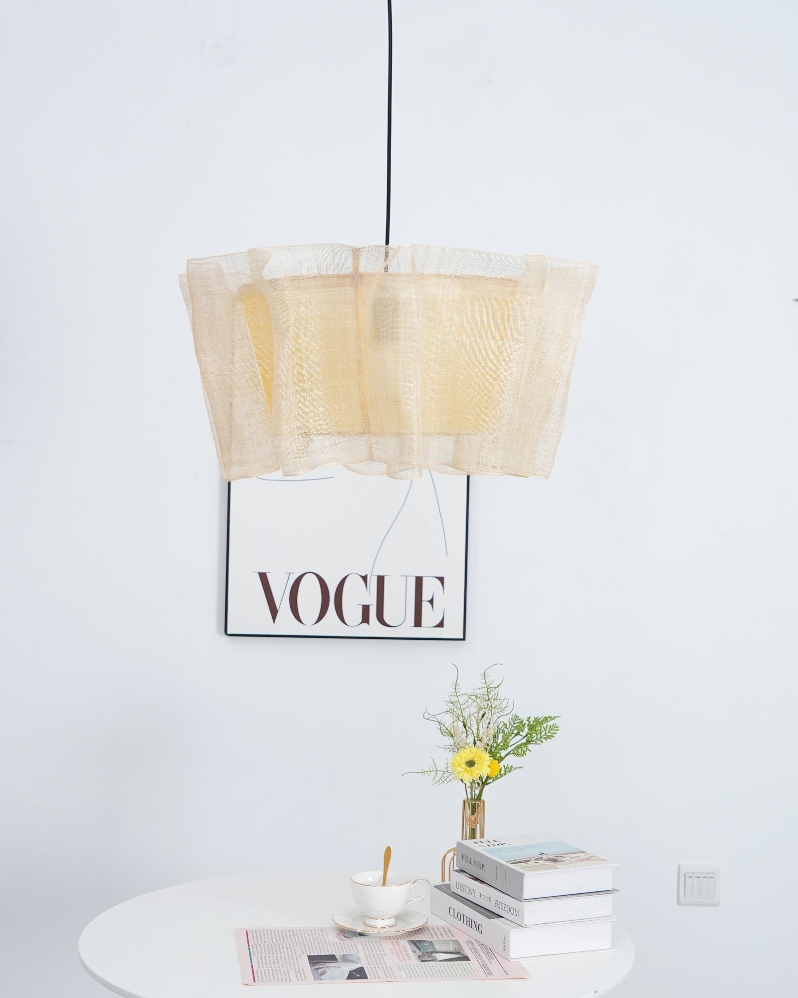Fiorence Suspension Moderne en Chanvre de Manille