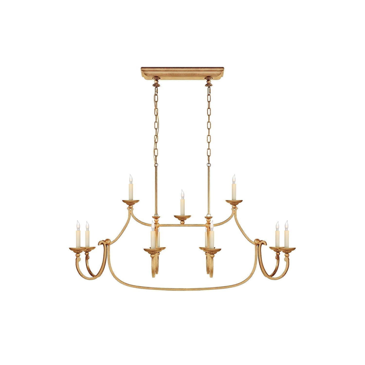 Ercare Lustre Linéaire Laiton Tissu Vintage Industriel