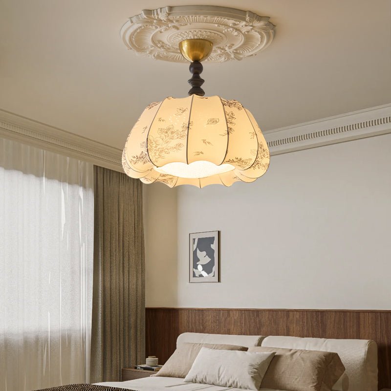Fleurina Lampe Plafonnier en Tissu Art Nordique Premium