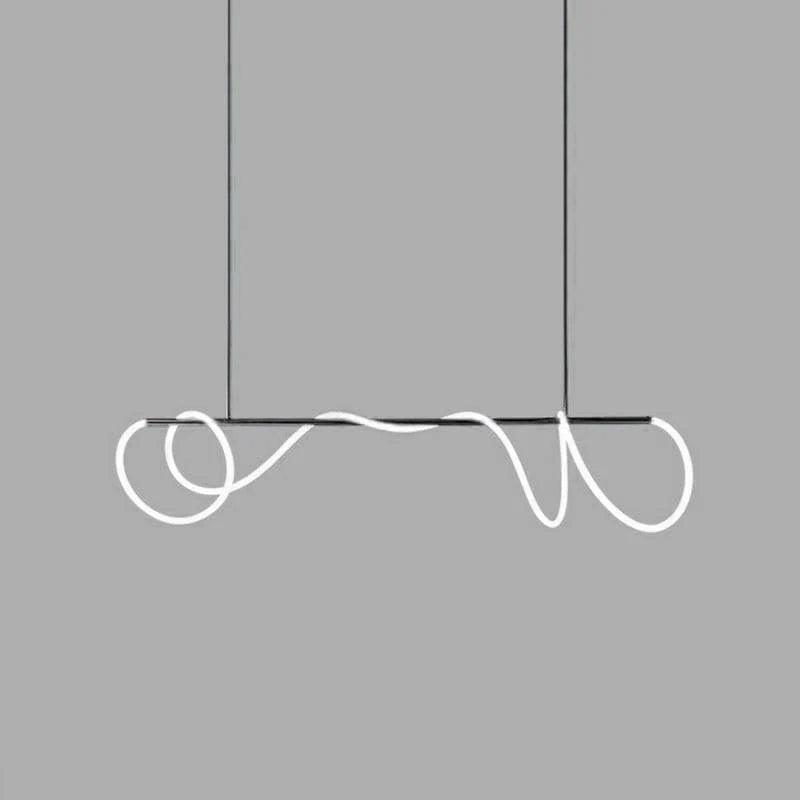 Lustra Lustre Flexible Silicone Courbe Moderne Élégant