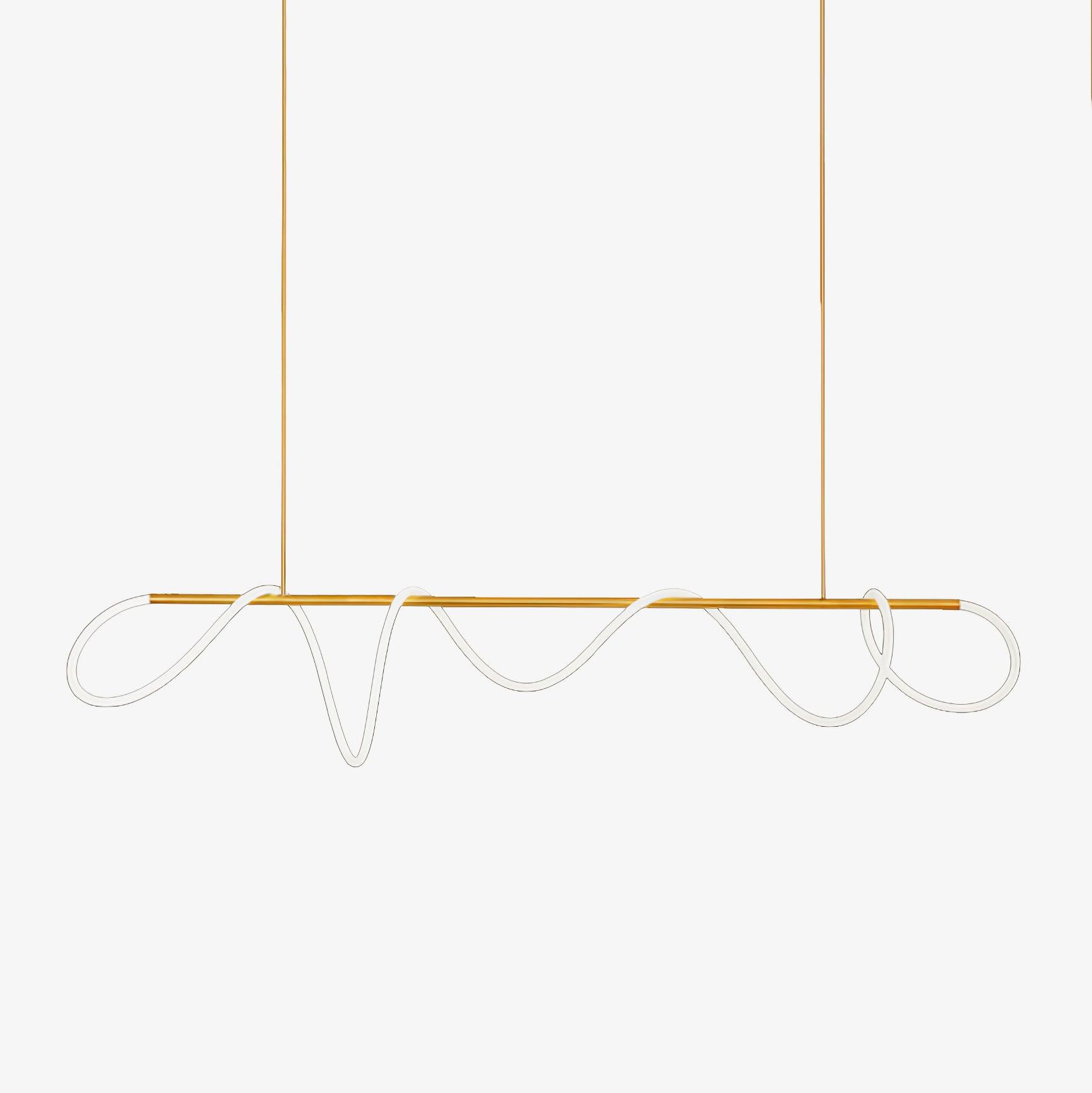 Lustra Lustre Flexible Silicone Courbe Moderne Élégant