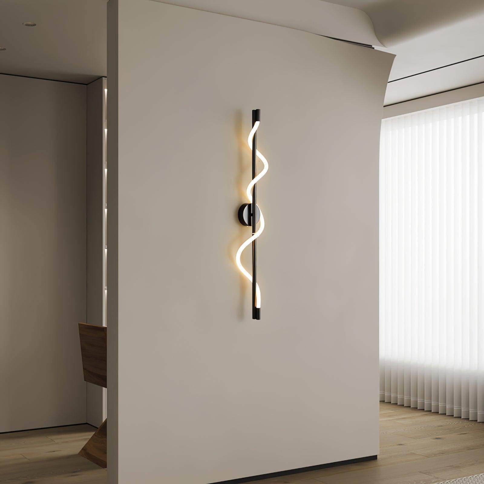 Fidora Applique murale sculpturale en laiton et silicone
