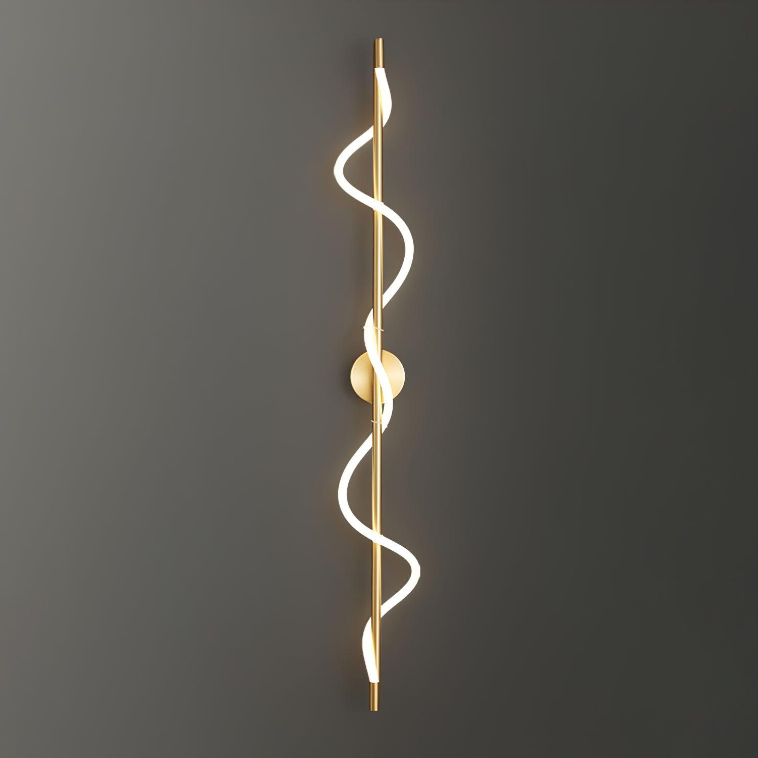 Fidora Applique murale sculpturale en laiton et silicone