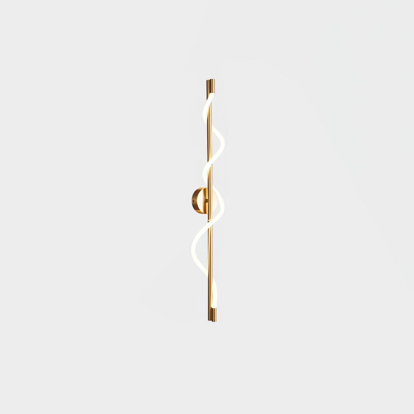 Fidora Applique murale sculpturale en laiton et silicone