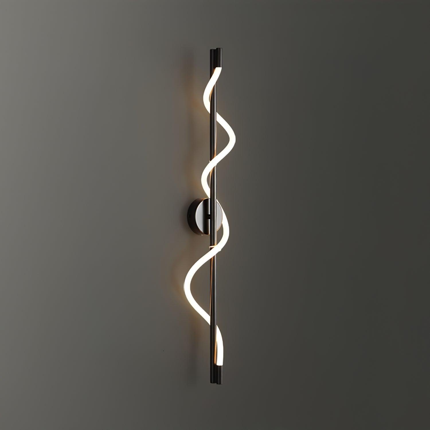 Fidora Applique murale sculpturale en laiton et silicone