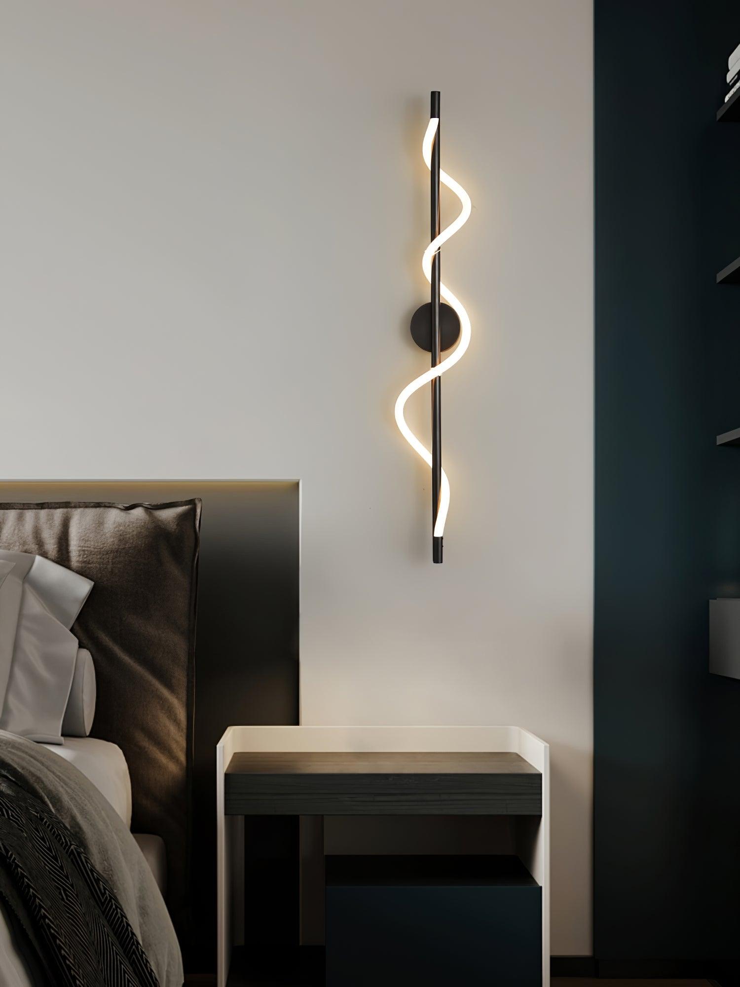 Fidora Applique murale sculpturale en laiton et silicone