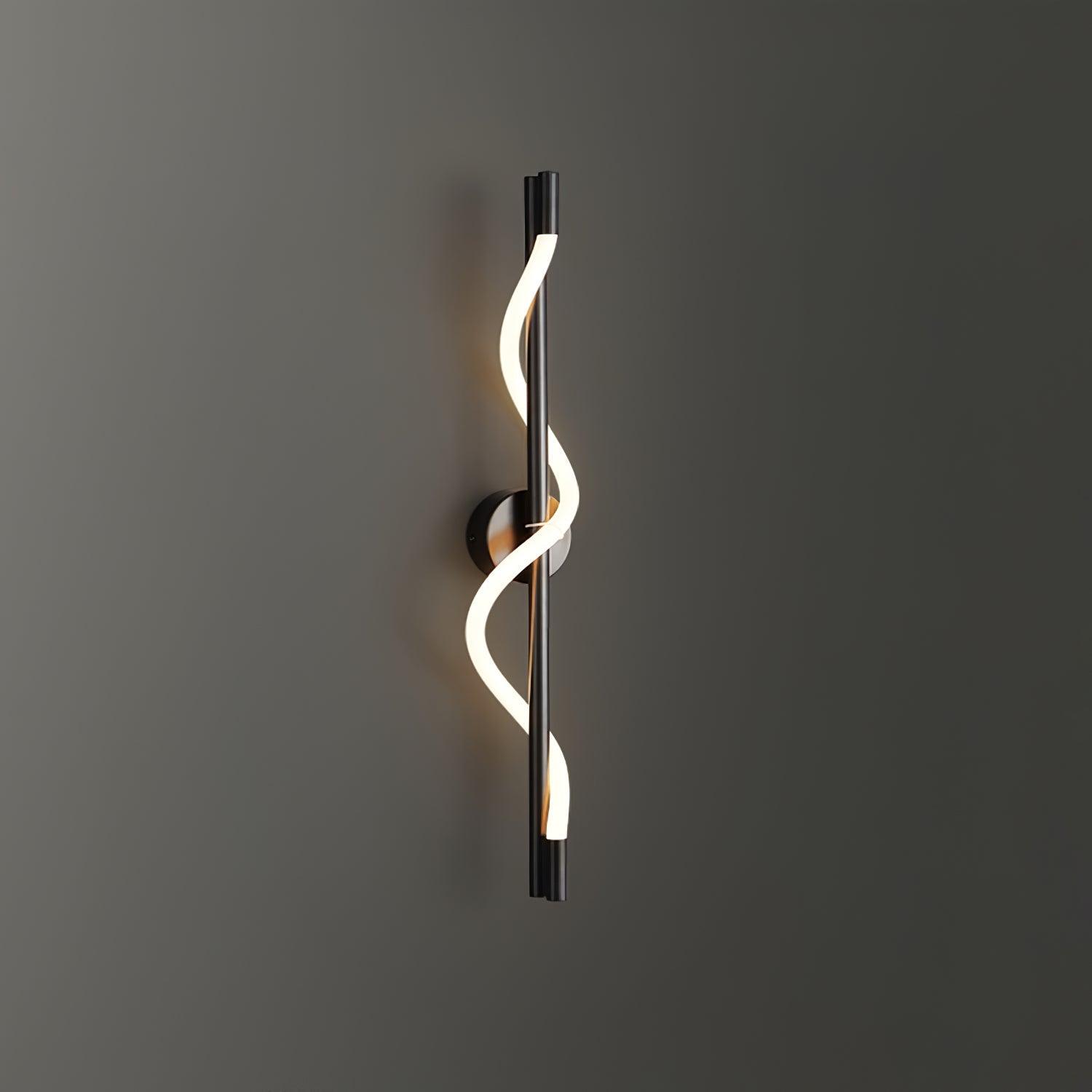 Fidora Applique murale sculpturale en laiton et silicone