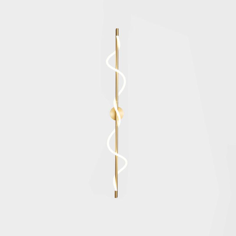 Fidora Applique murale sculpturale en laiton et silicone