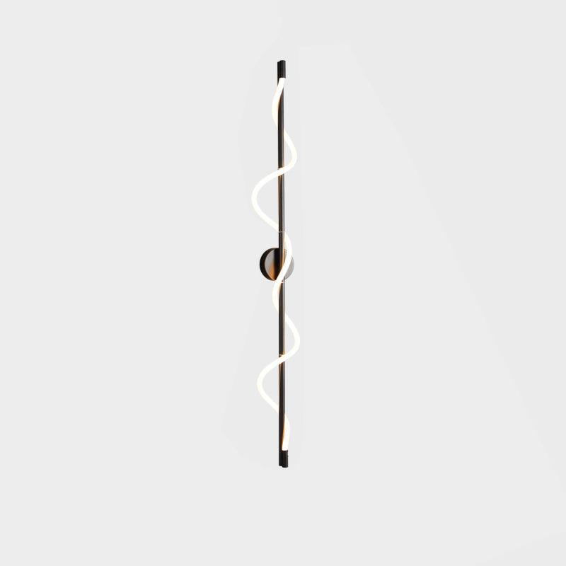 Fidora Applique murale sculpturale en laiton et silicone