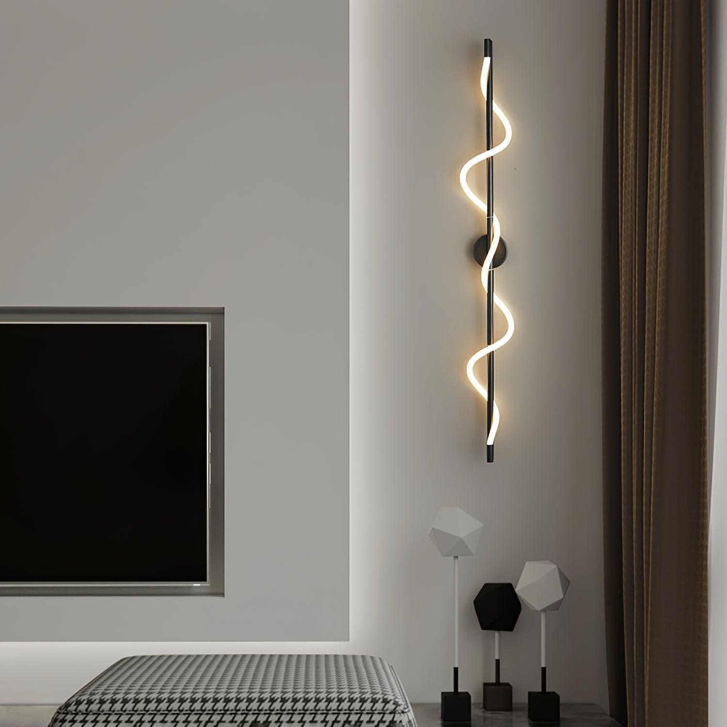 Fidora Applique murale sculpturale en laiton et silicone