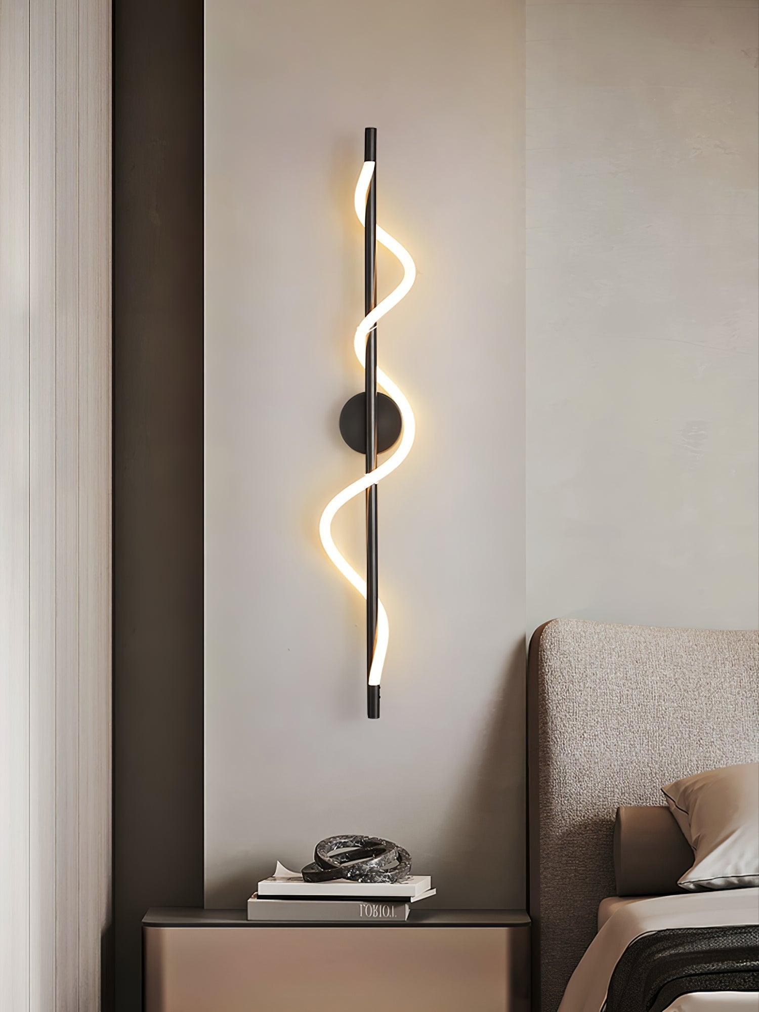Fidora Applique murale sculpturale en laiton et silicone