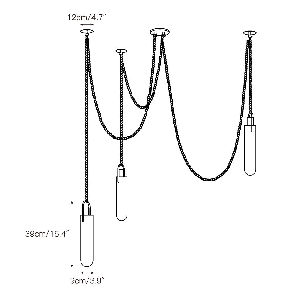 Uphaos Suspension Albâtre Métal Moderne Minimaliste