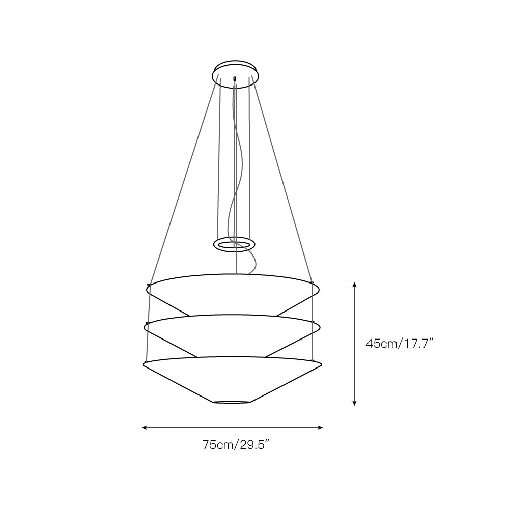 Zomarion Suspension Papier Métal Créativité Individuelle