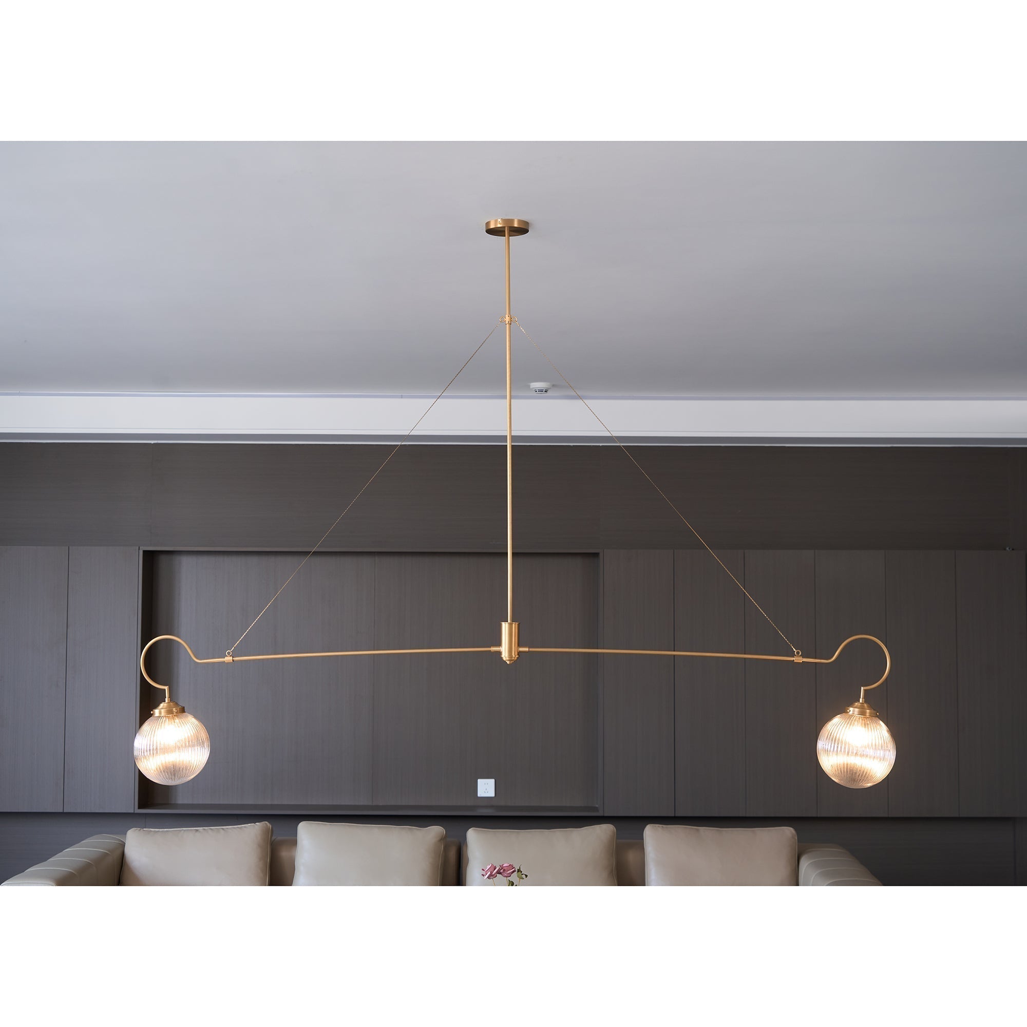Vavenia Lustre Laiton Verre Moderne Minimaliste
