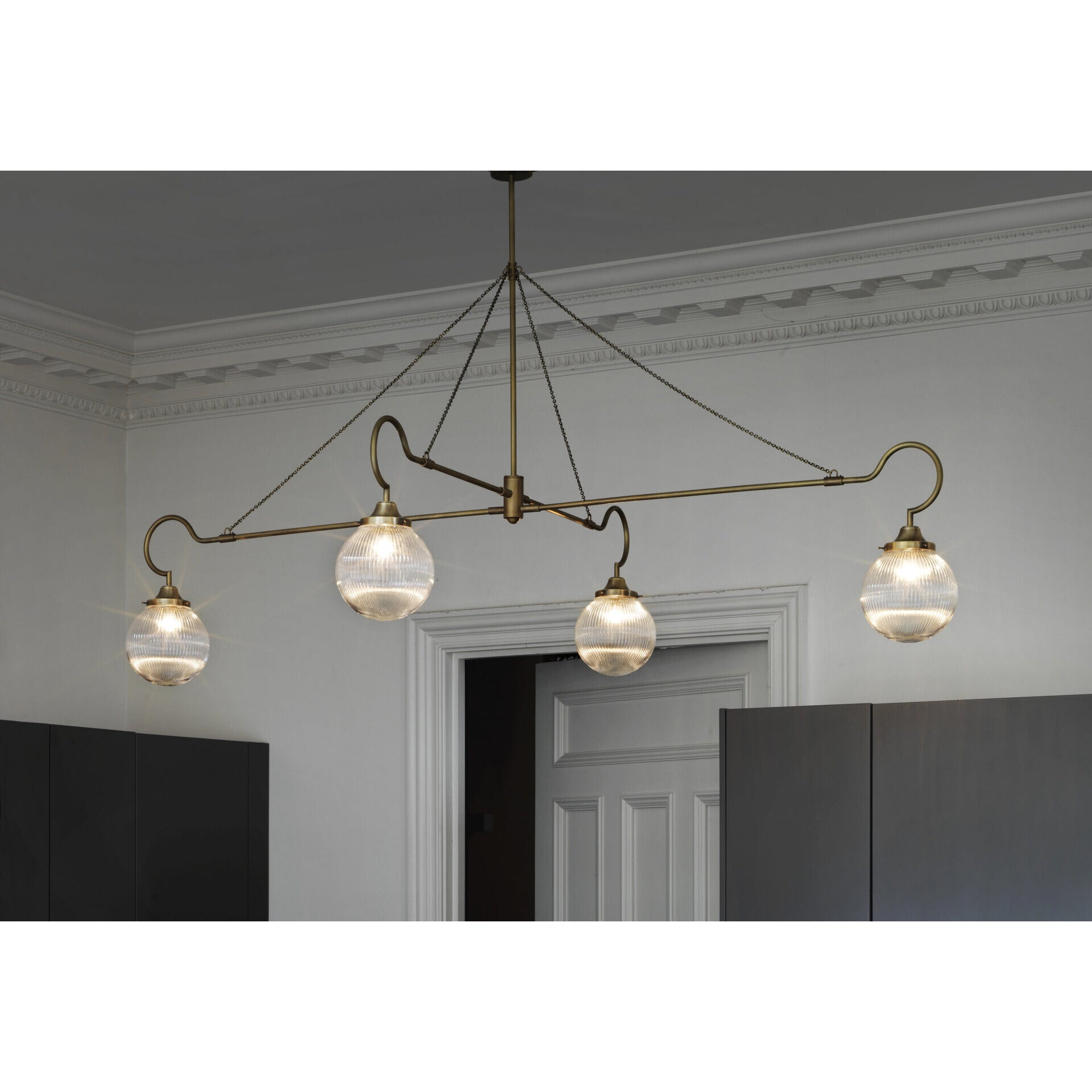 Vavenia Lustre Laiton Verre Moderne Minimaliste