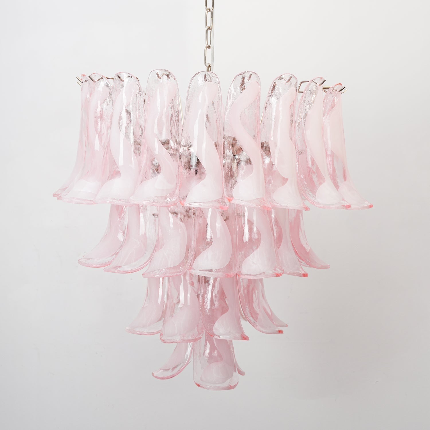 Aurora Lustre Rose Murano Lys Pétale Cascadant Florale Classique