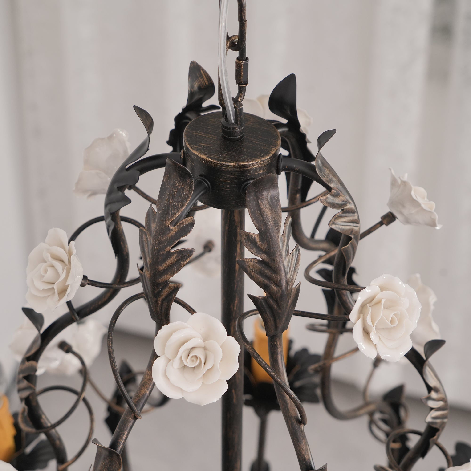 Araeyra Lustre Métal Céramique Rose Luxe Postmoderne