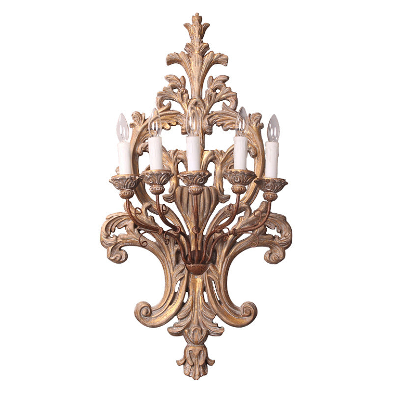 Ilzoror Applique Murale Bois Métal Vintage Industrielle