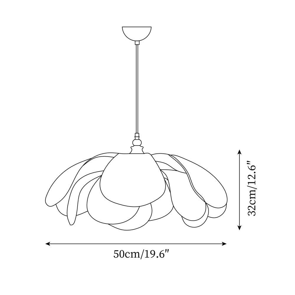 Savoy Suspension Abat-jour en Tissu