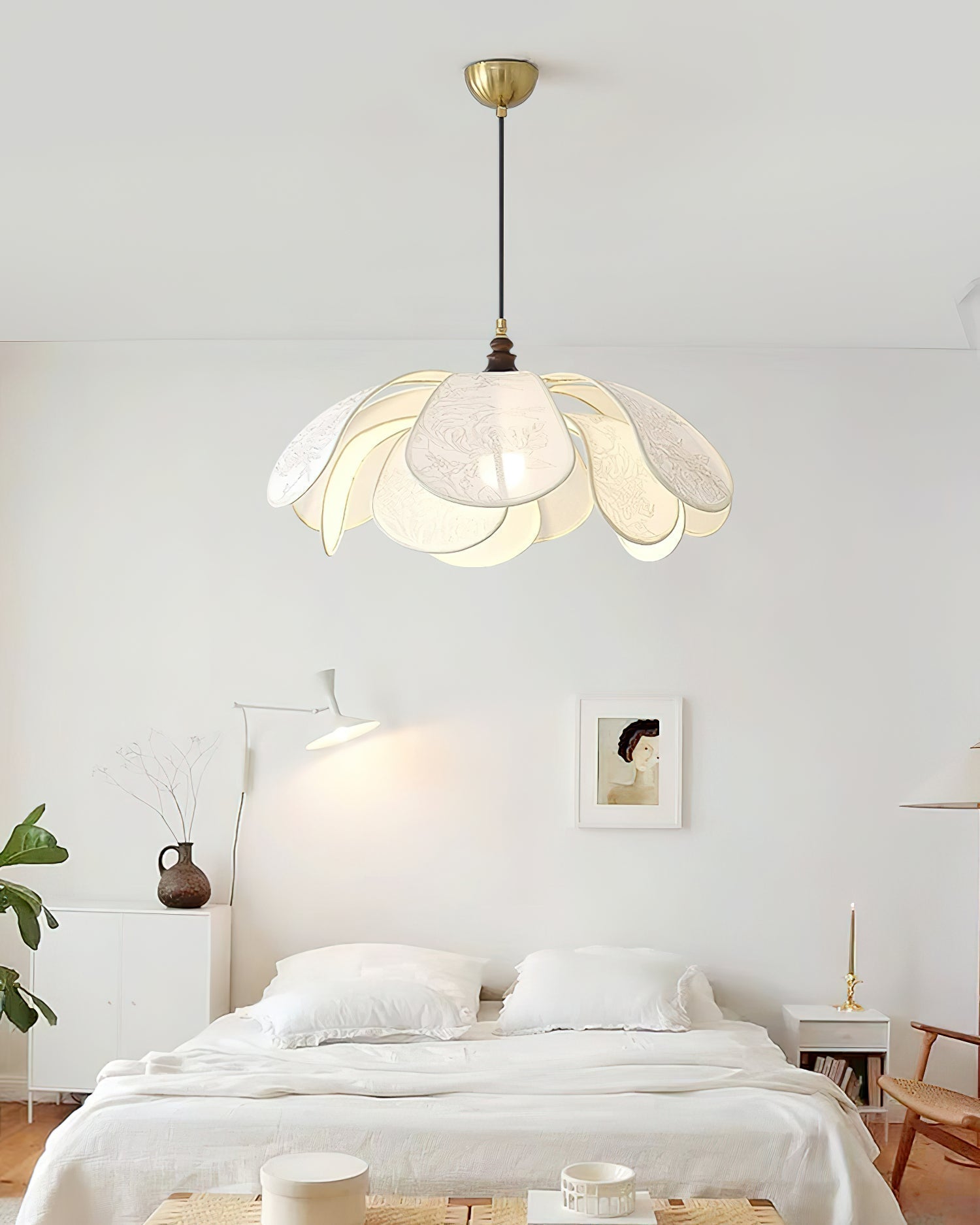 Savoy Suspension Abat-jour en Tissu