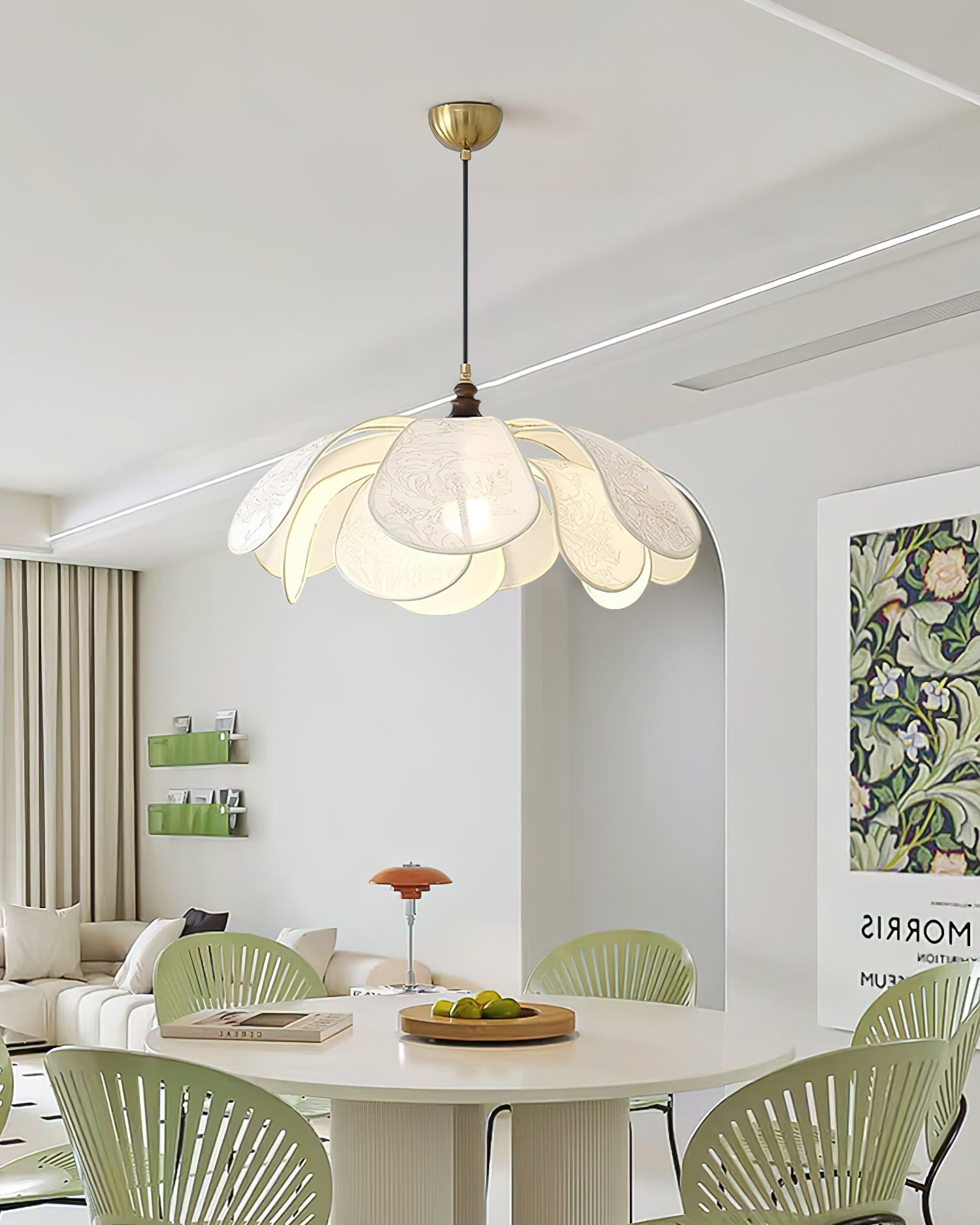 Savoy Suspension Abat-jour en Tissu