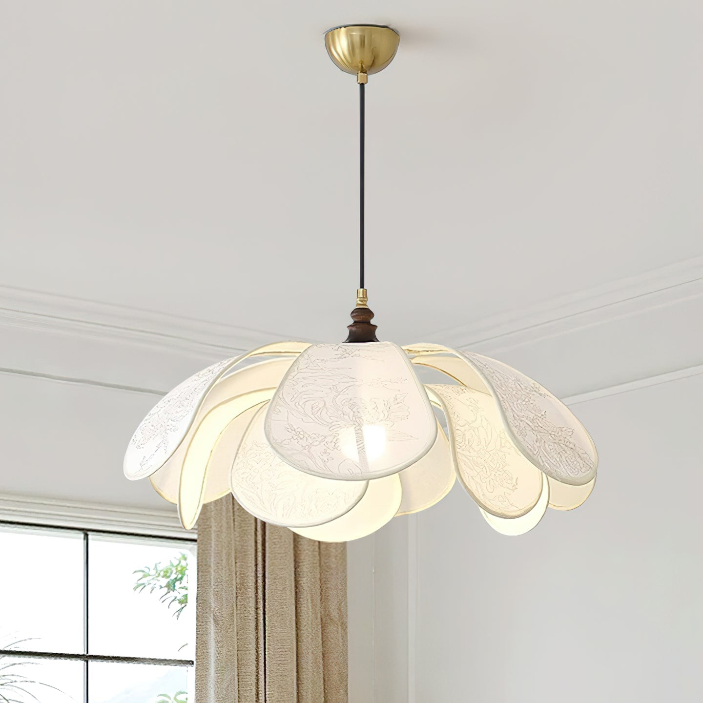 Savoy Suspension Abat-jour en Tissu