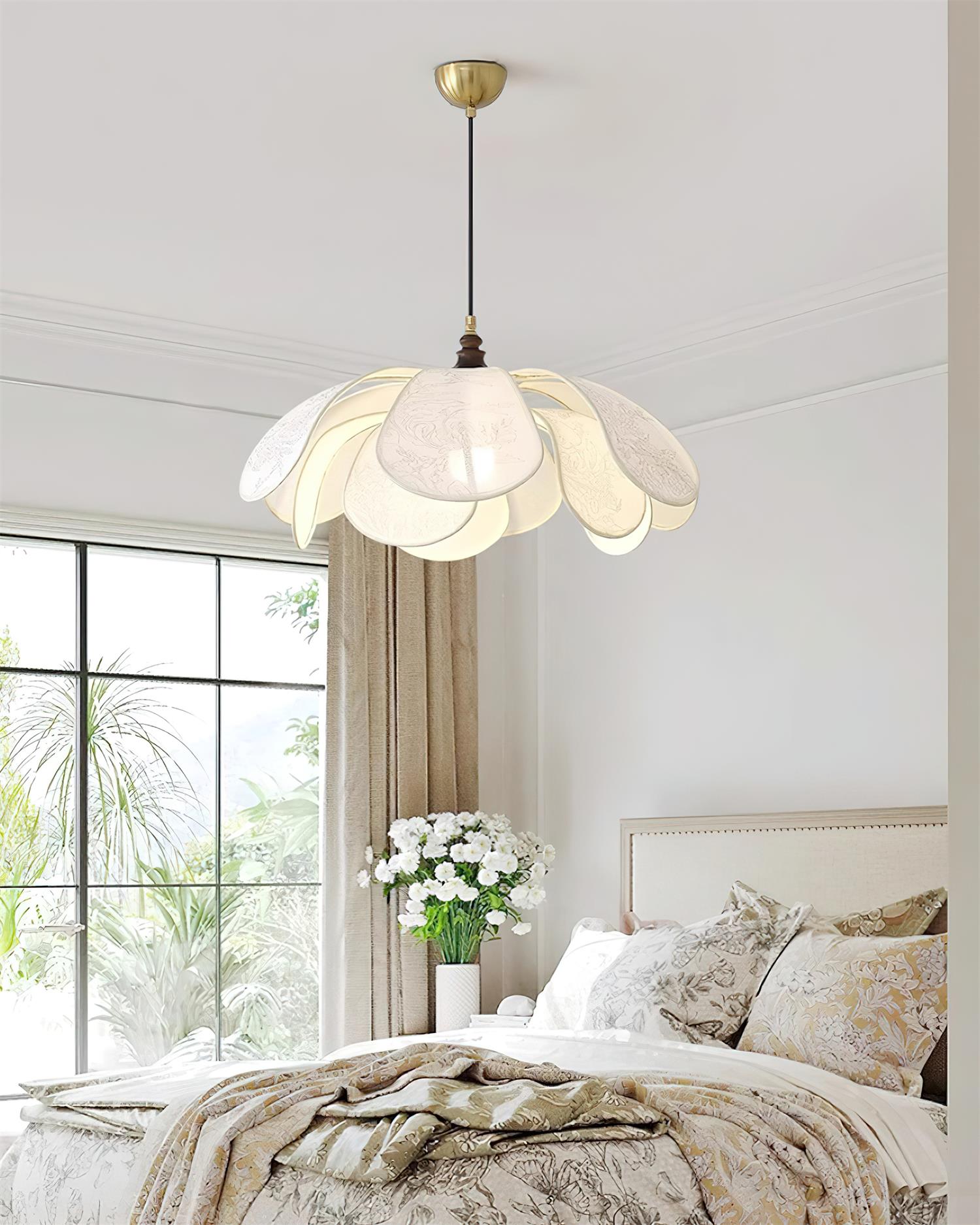 Savoy Suspension Abat-jour en Tissu
