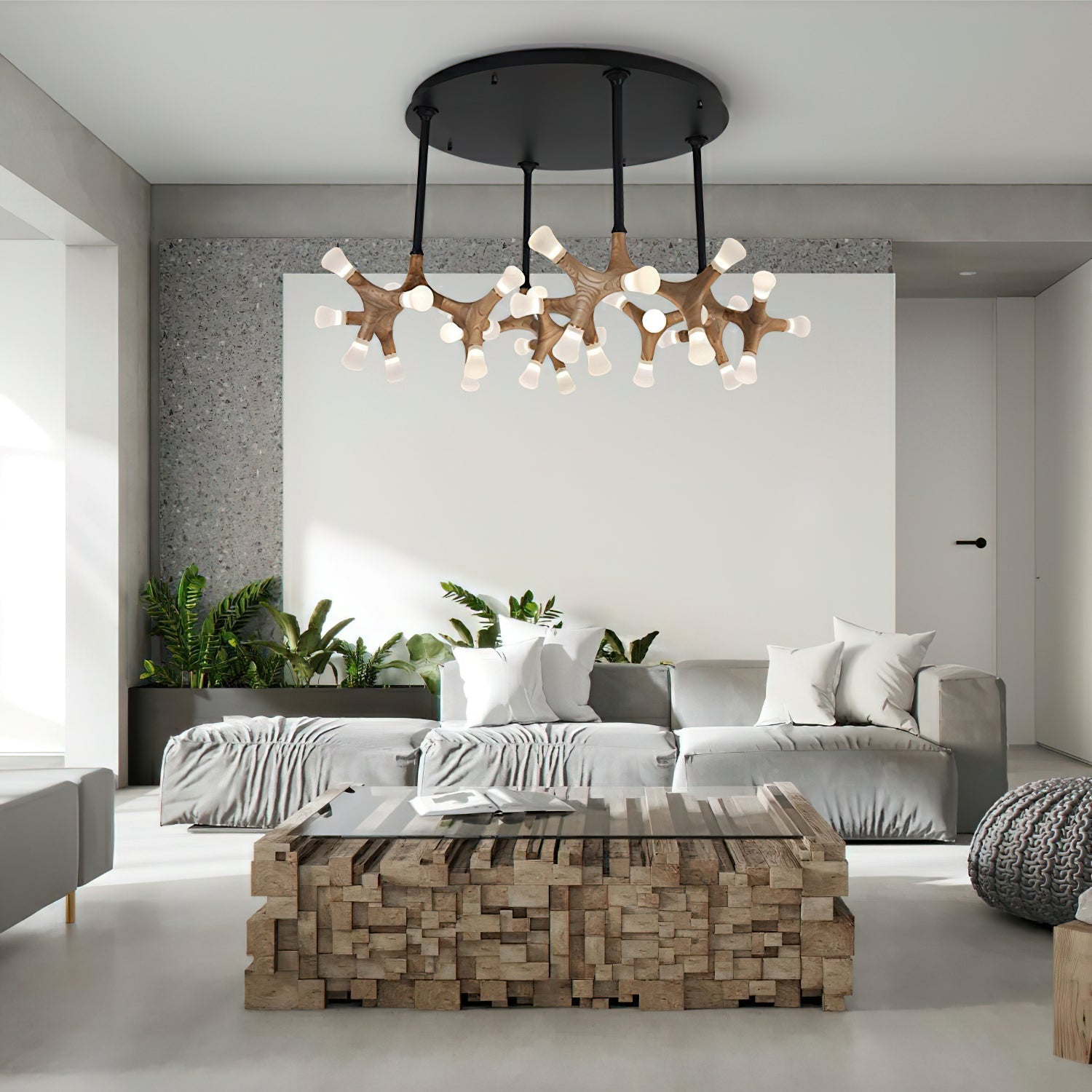 Mynorila Suspension Bois Design Branche