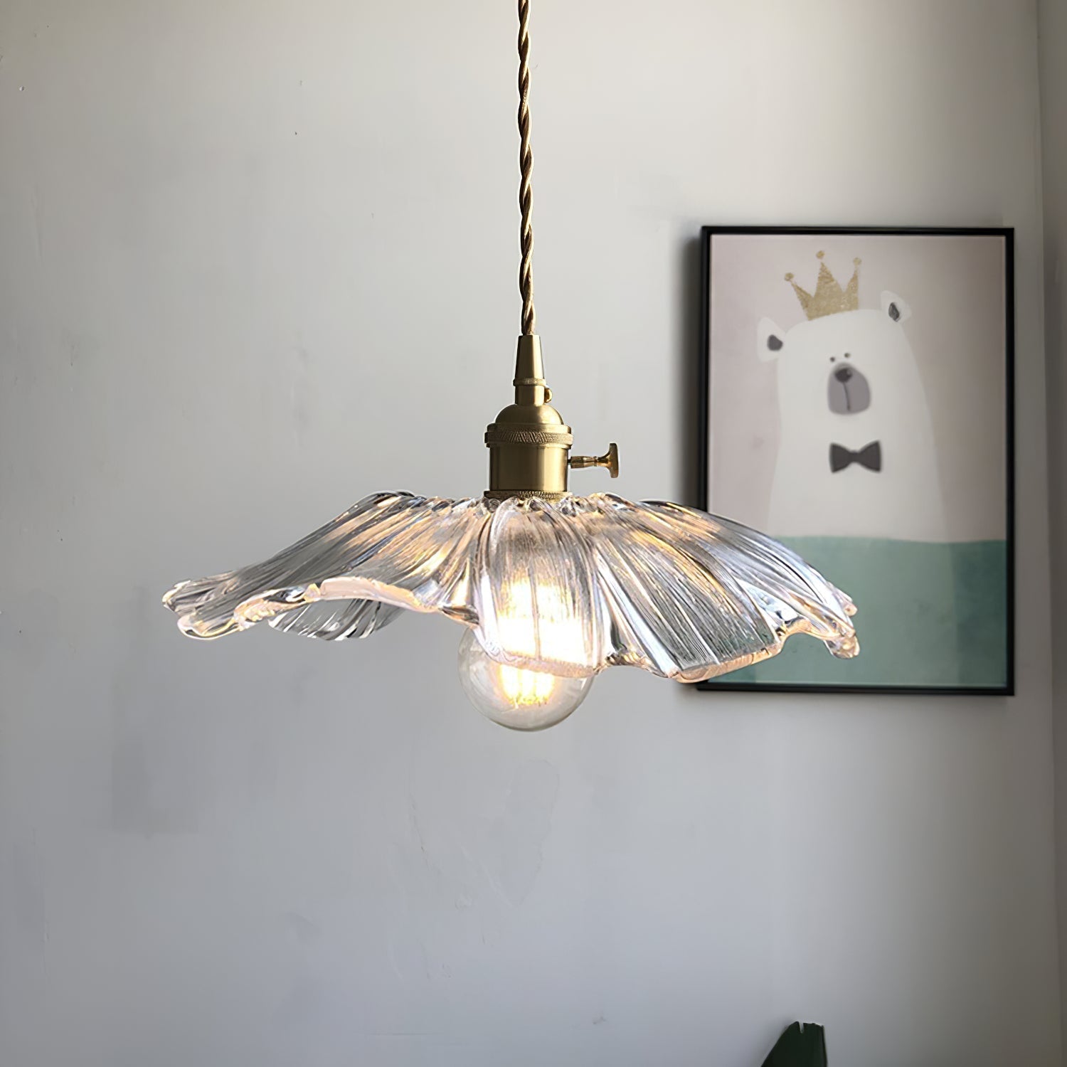 Zesorel Suspension Laiton Verre Créativité Individuelle