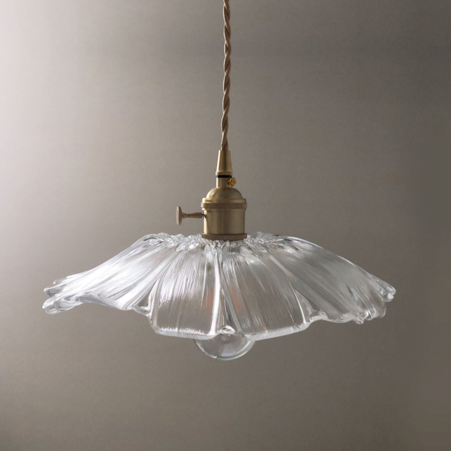 Aurvarira Suspension Art Laiton Verre Moderne Minimaliste
