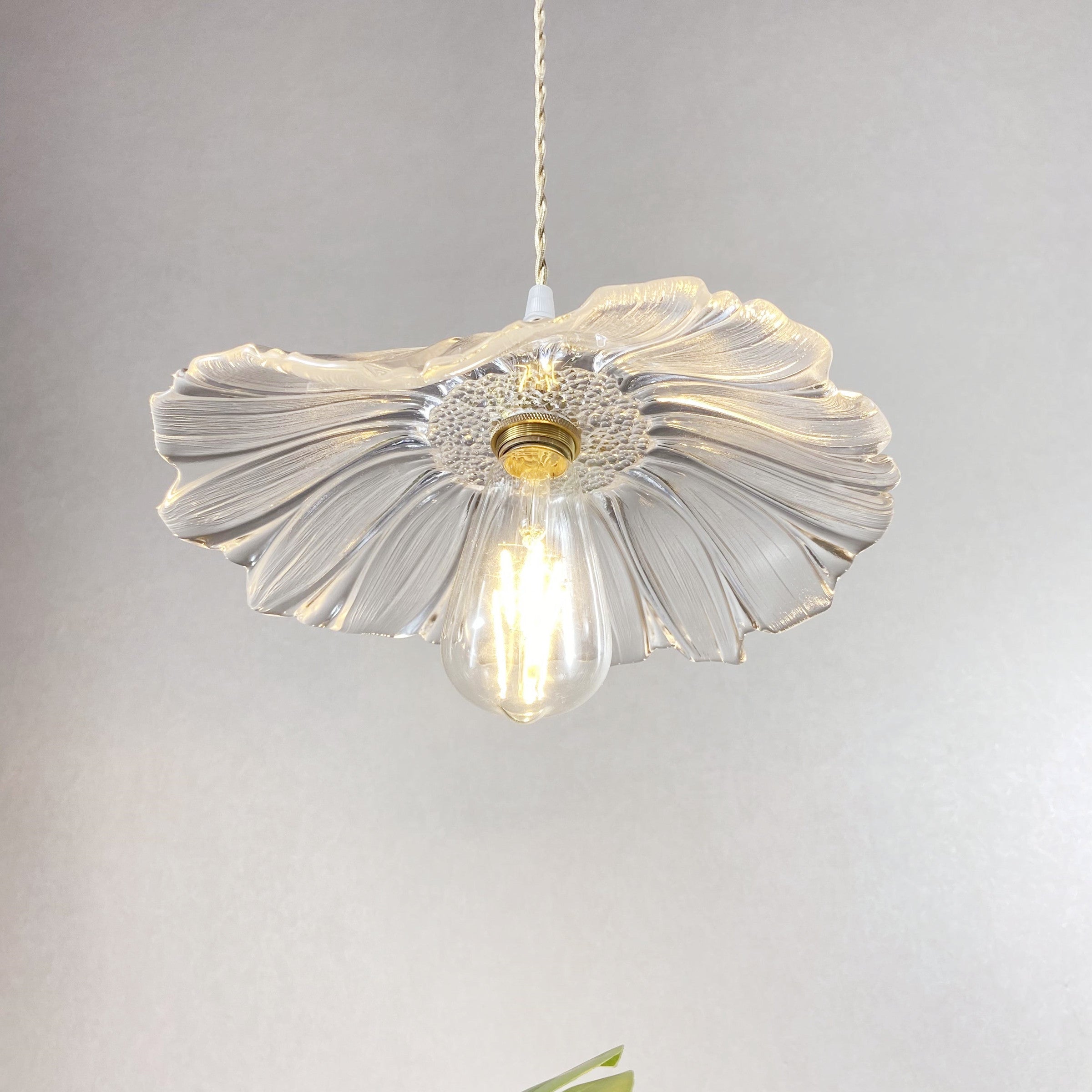 Aurvarira Suspension Art Laiton Verre Moderne Minimaliste
