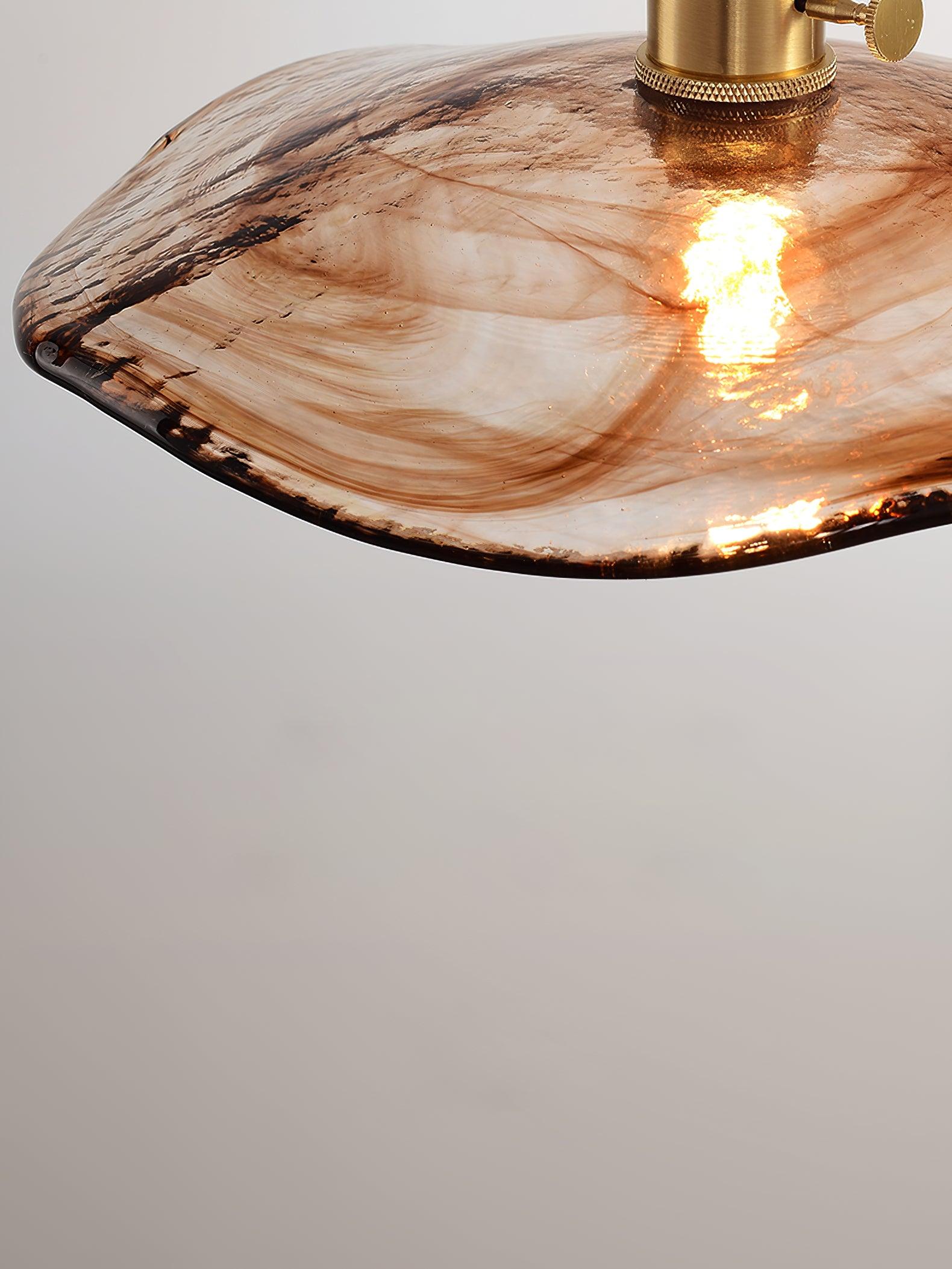 Utalira Suspension Moderne en Laiton et Verre