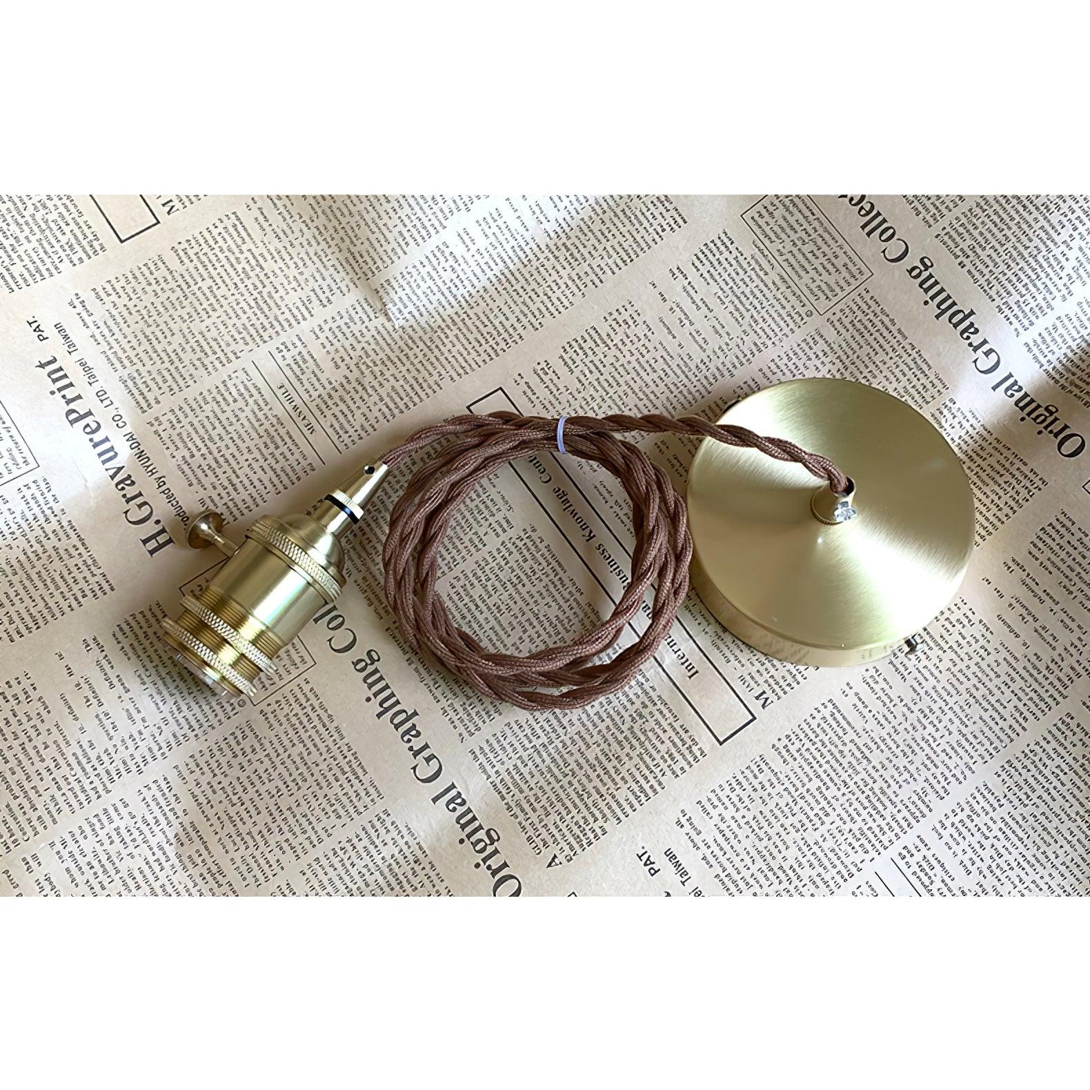 Utalira Suspension Moderne en Laiton et Verre