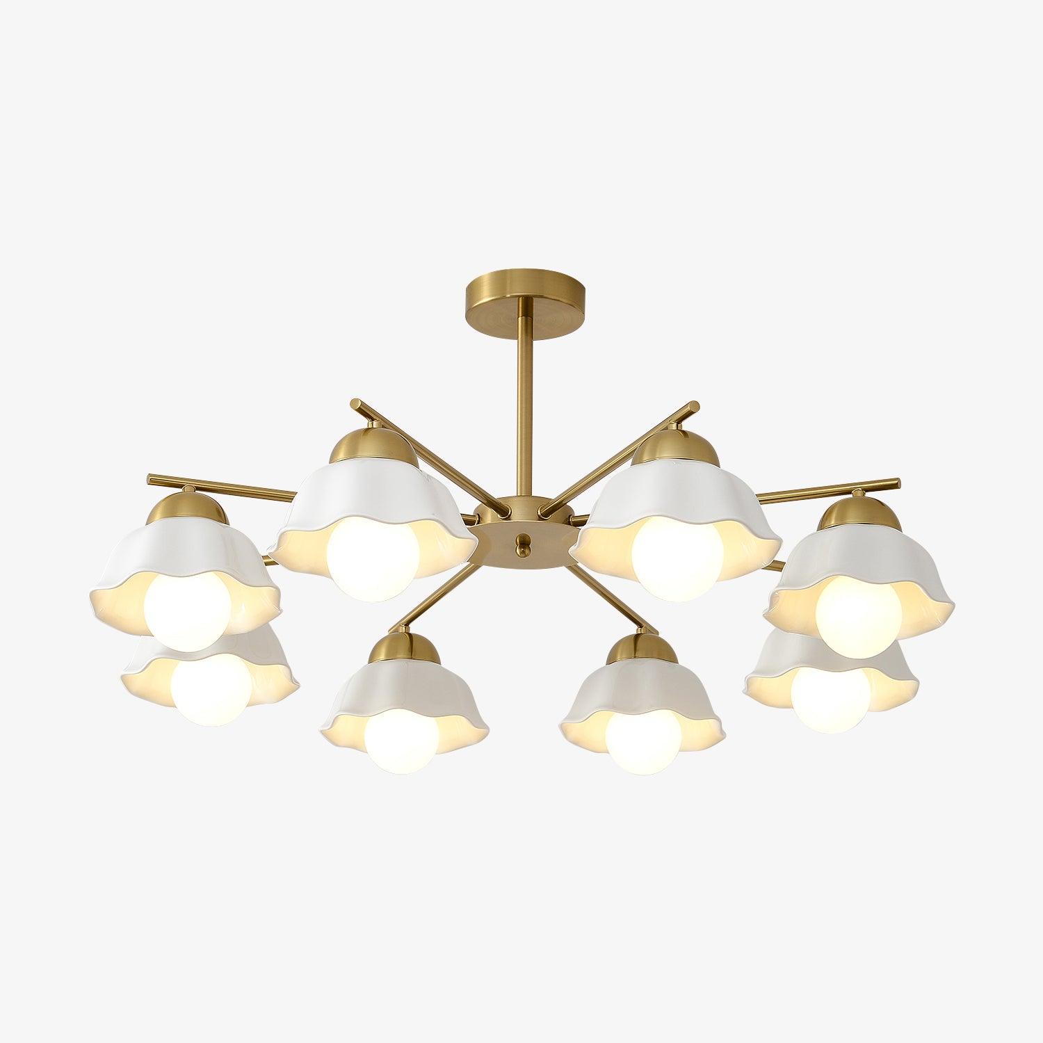 Zasila Nordic Art Flower Shade Ceramics Lustre