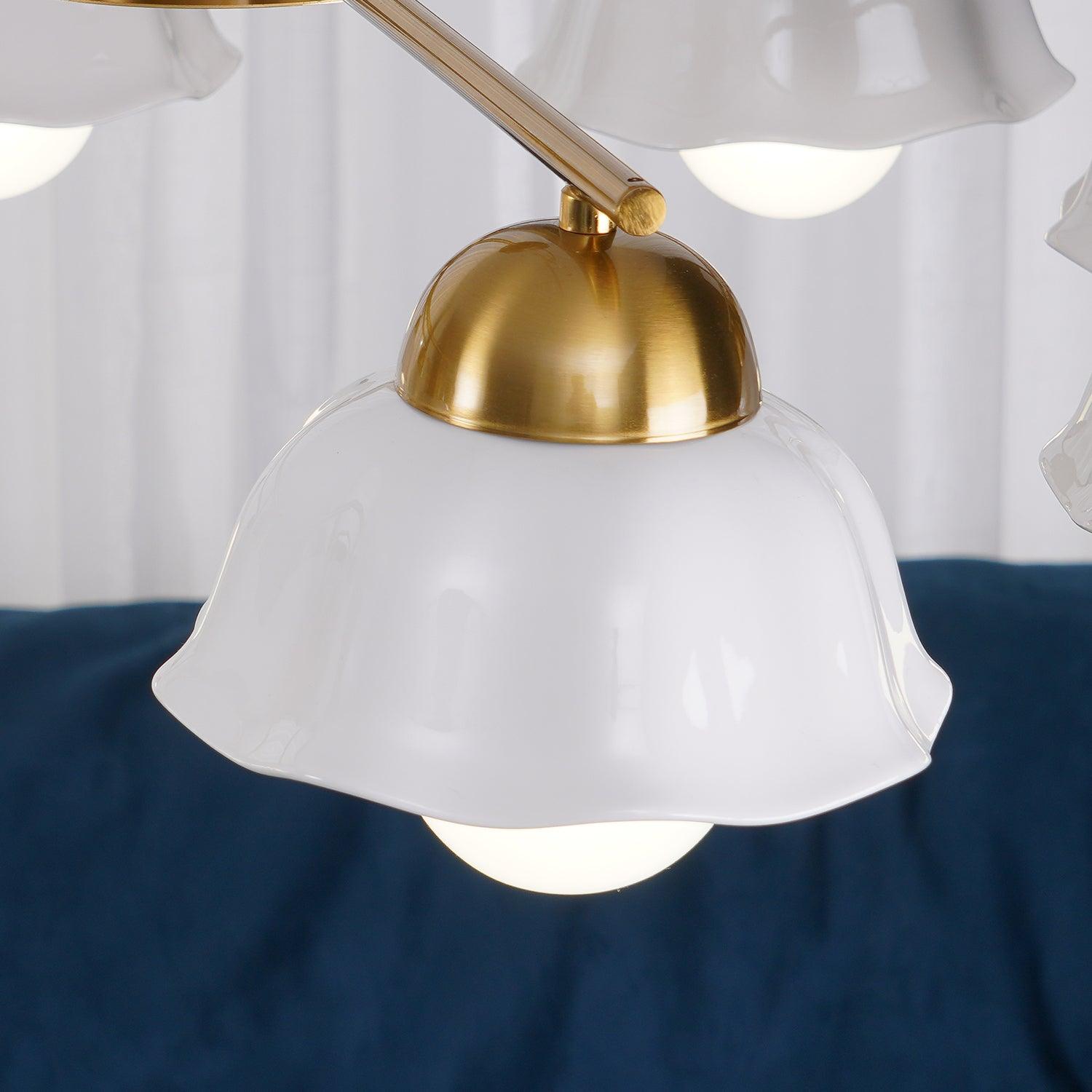 Zasila Nordic Art Flower Shade Ceramics Lustre