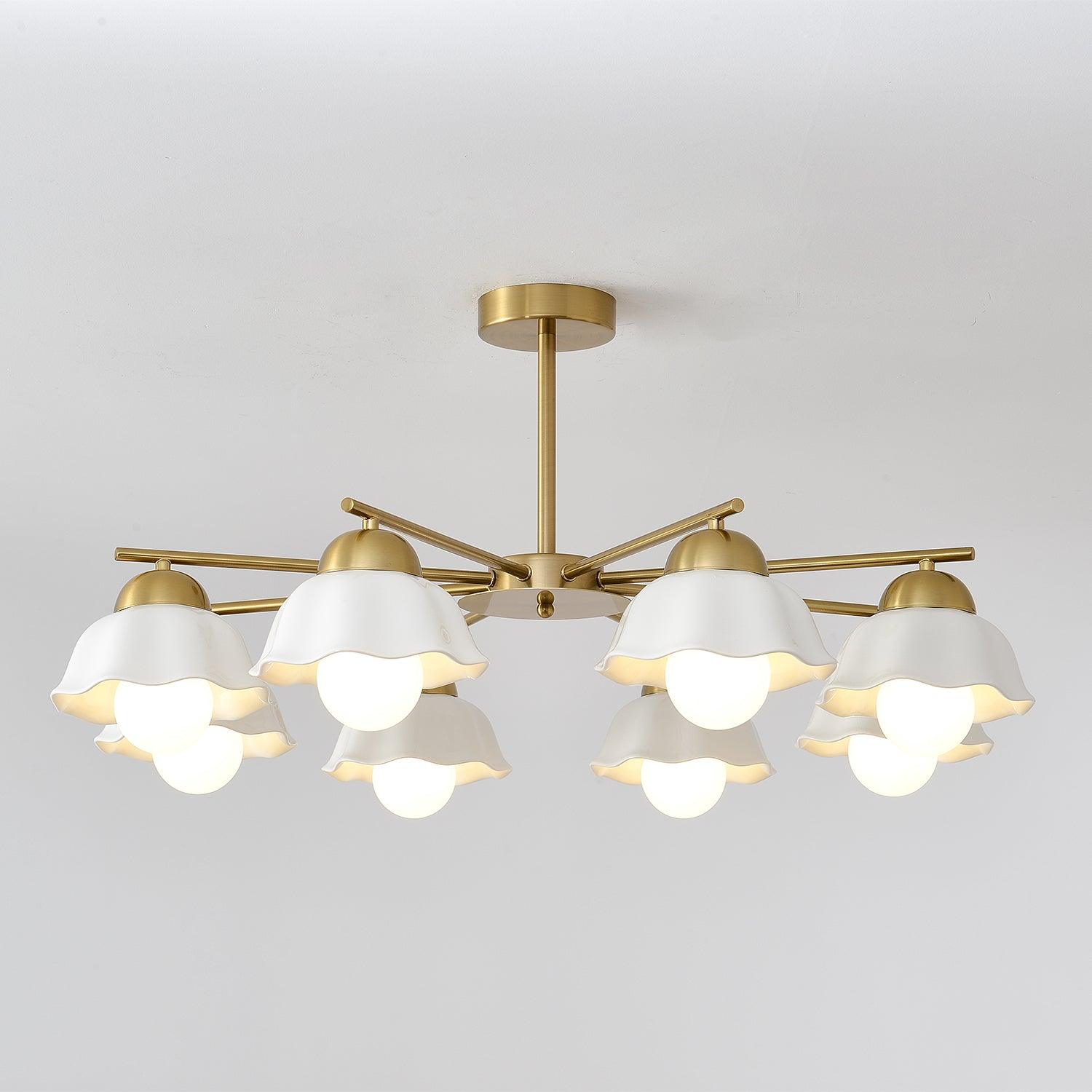 Zasila Nordic Art Flower Shade Ceramics Lustre
