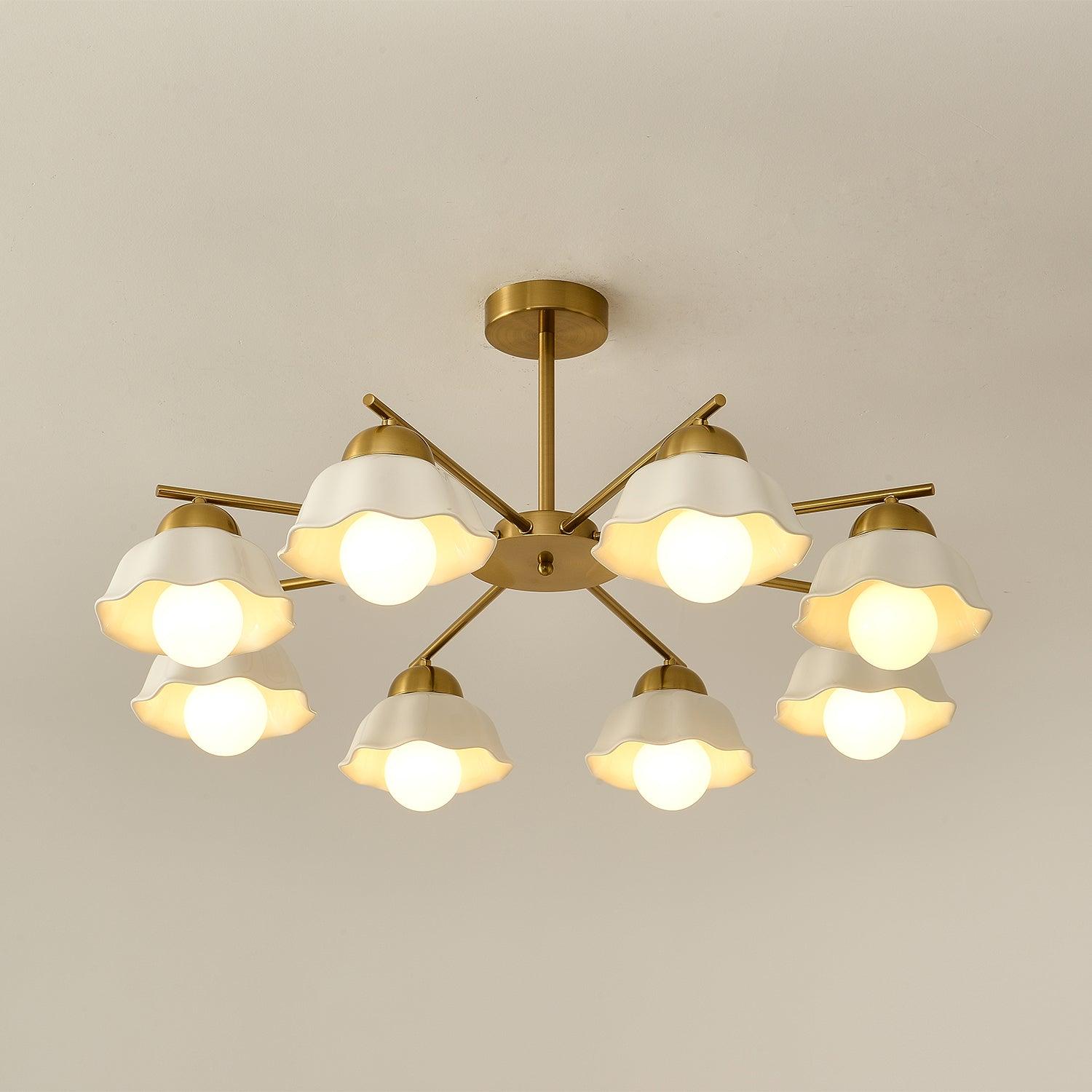 Zasila Nordic Art Flower Shade Ceramics Lustre