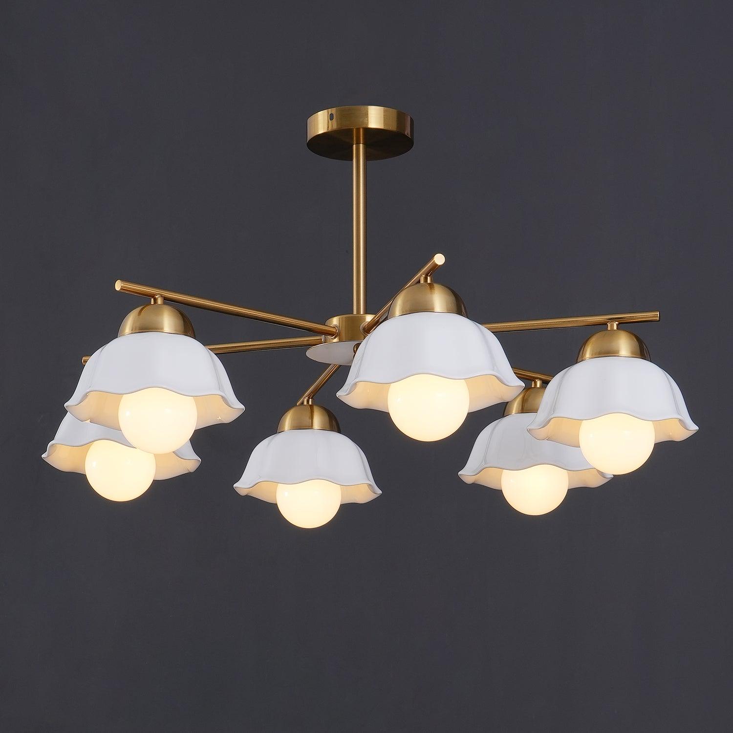 Zasila Nordic Art Flower Shade Ceramics Lustre