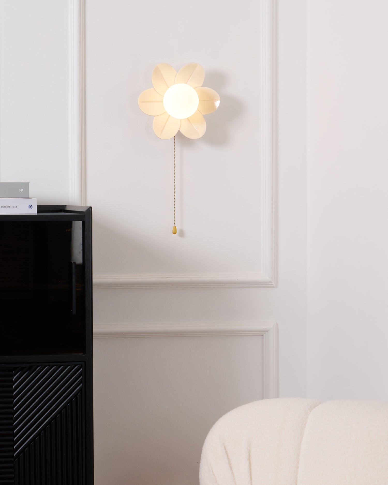 Acroma Nordic Art Fleurs Résine Applique Murale