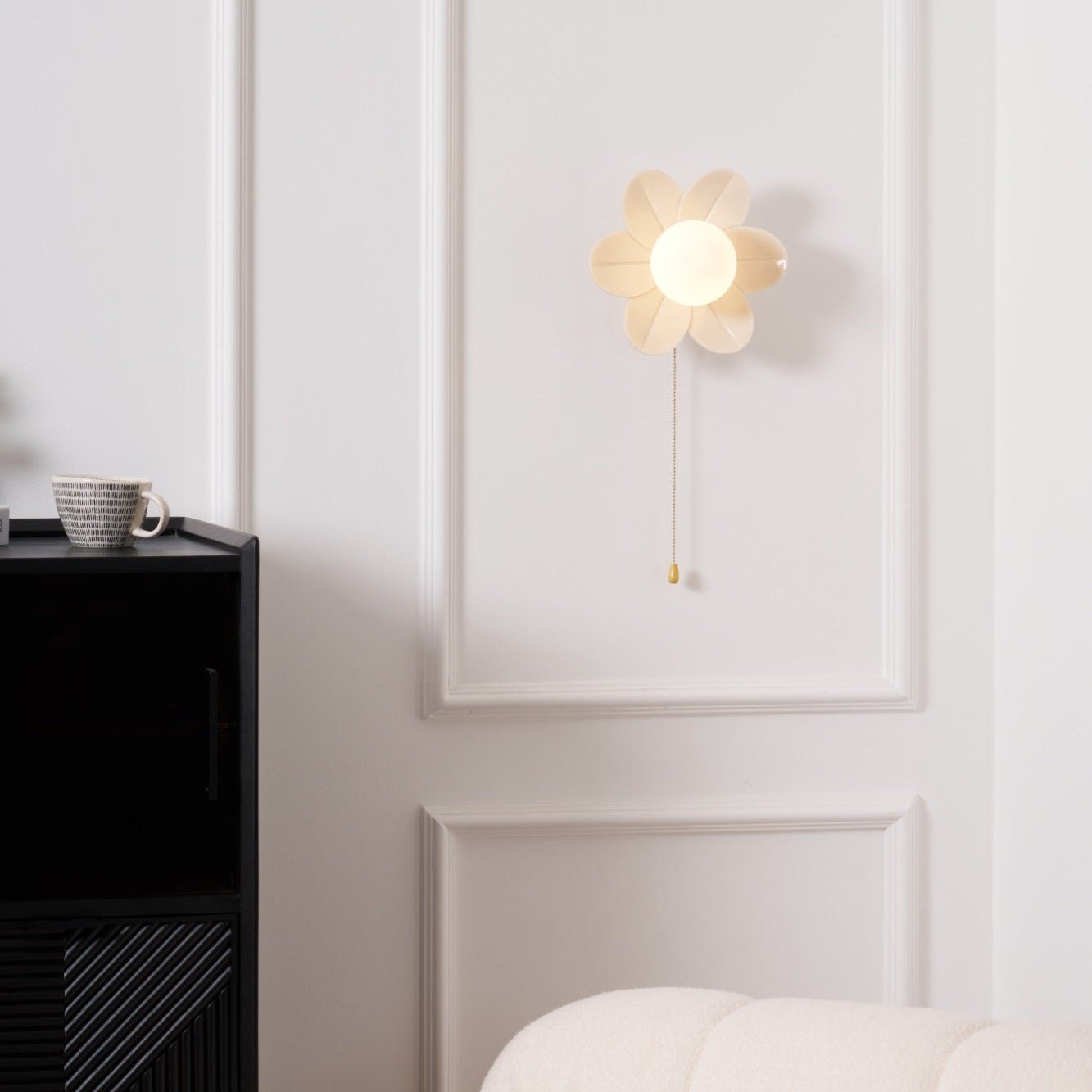 Acroma Nordic Art Fleurs Résine Applique Murale