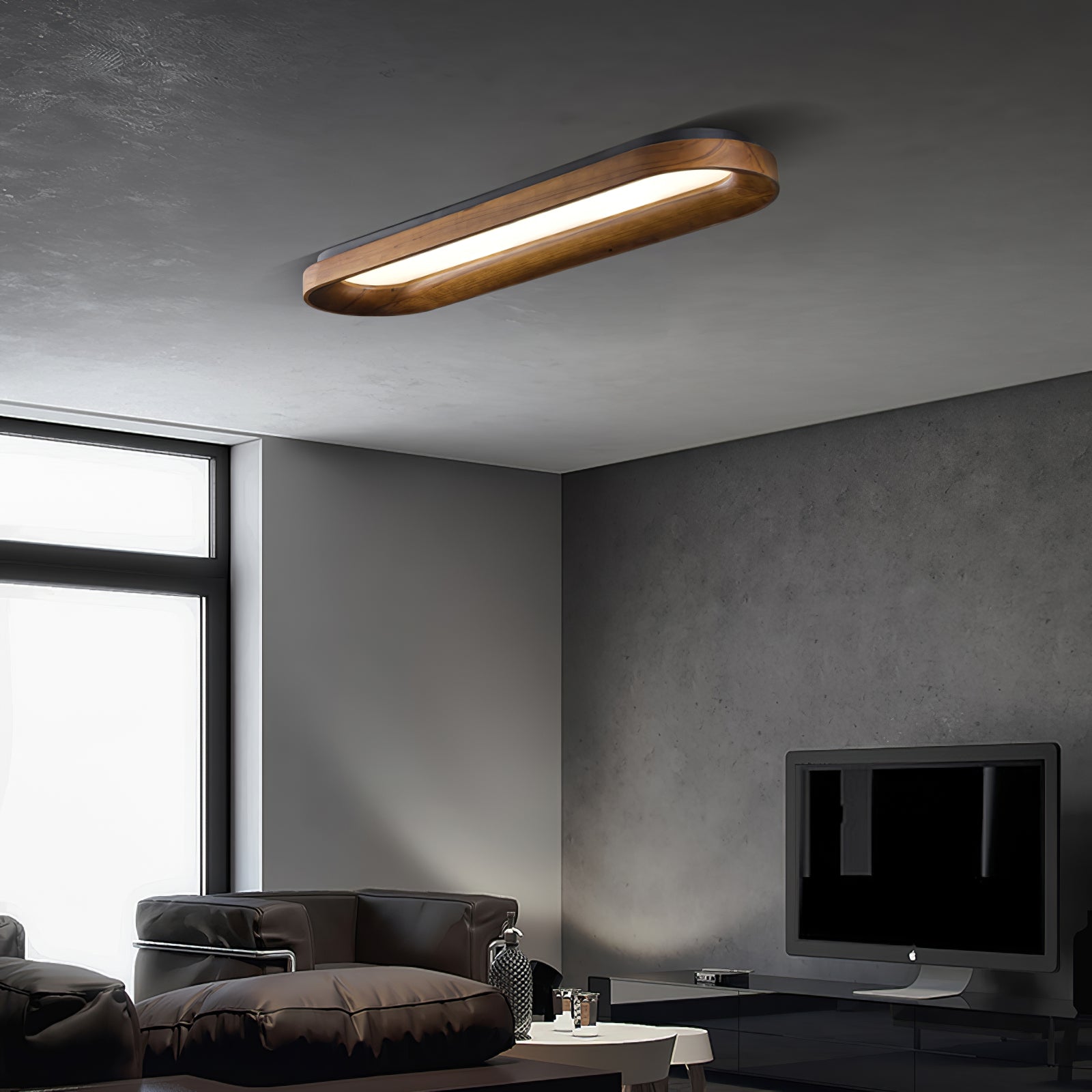 Zatalel Plafonnier Bois Nuage Minimaliste