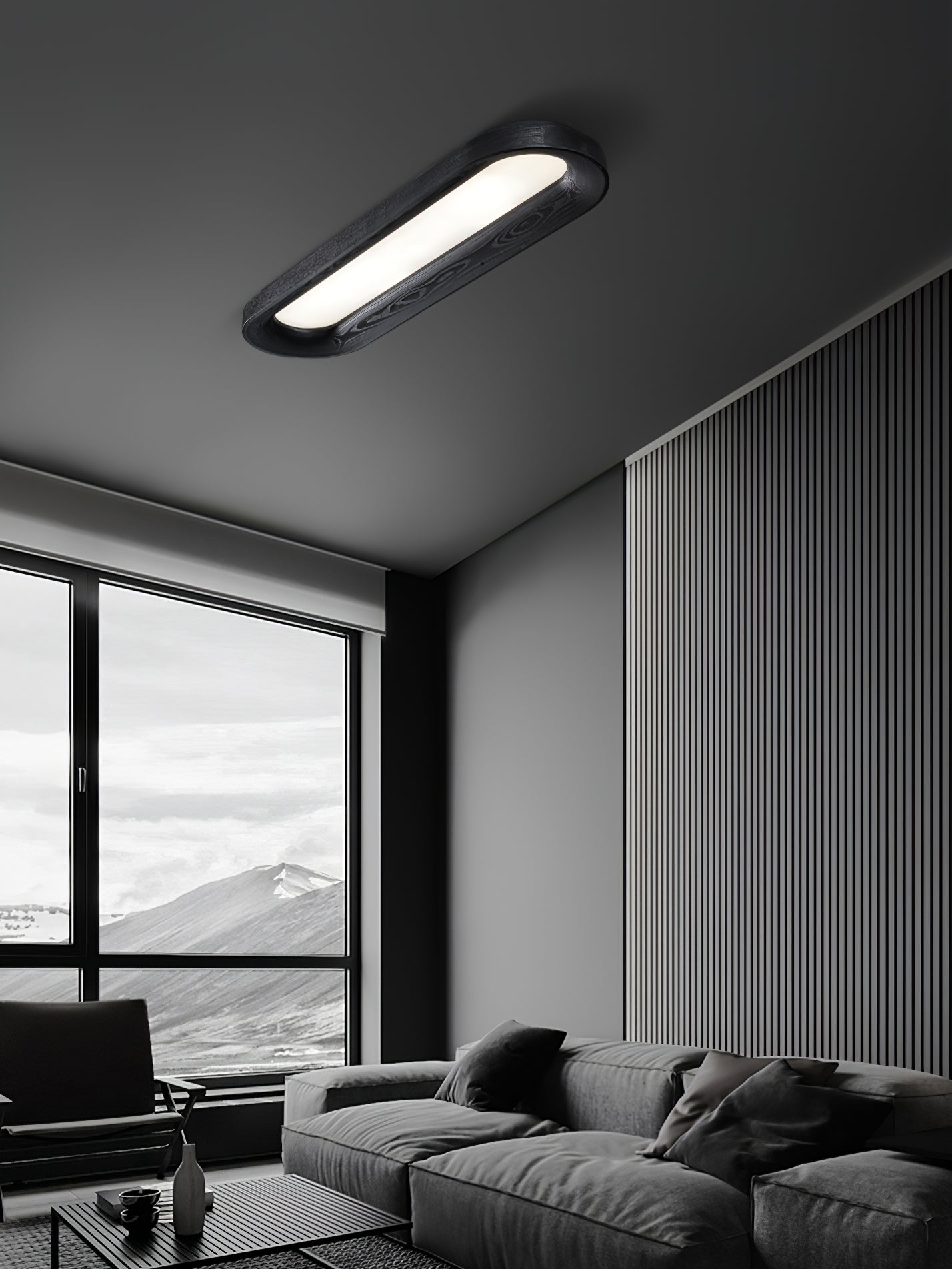 Zatalel Plafonnier Bois Nuage Minimaliste
