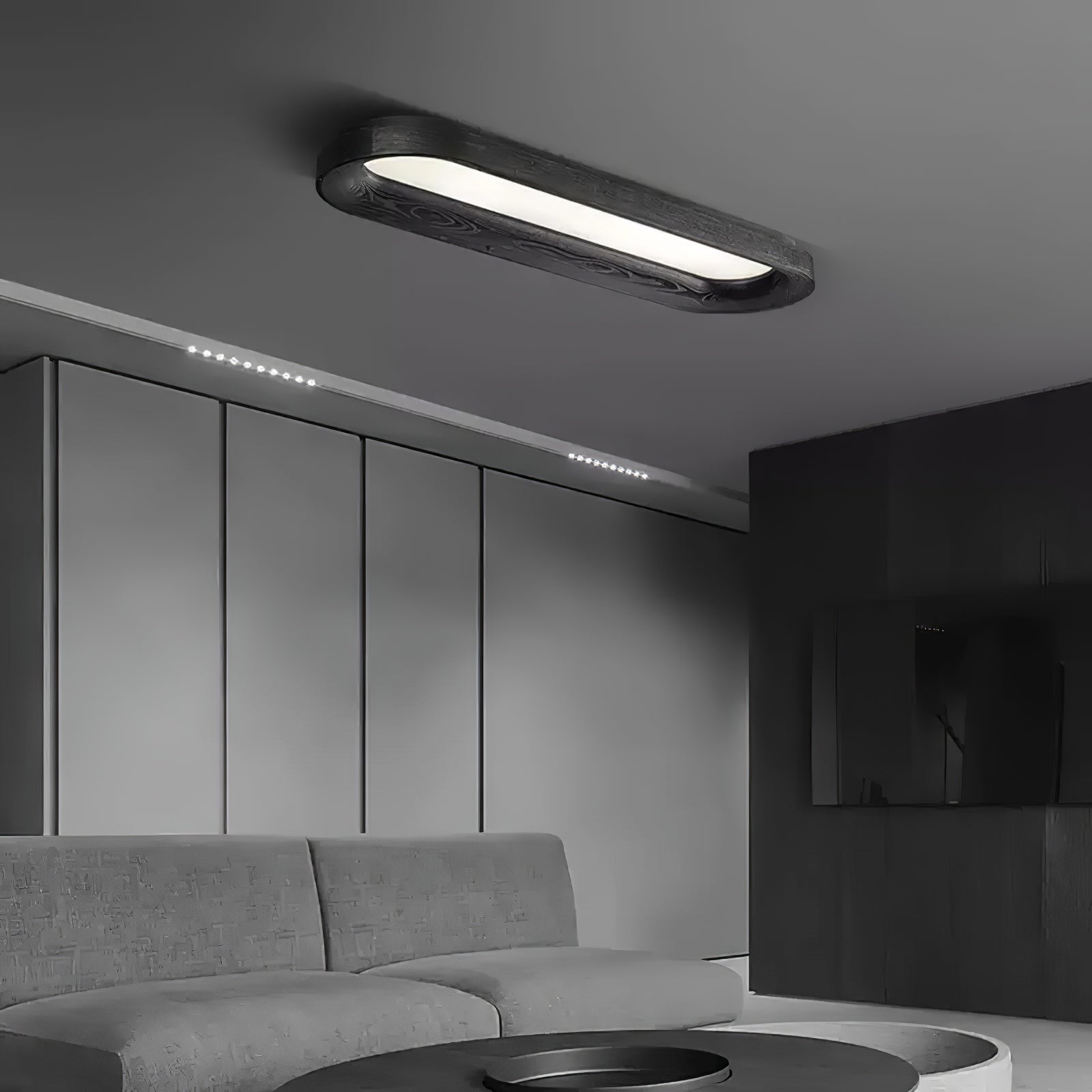 Zatalel Plafonnier Bois Nuage Minimaliste