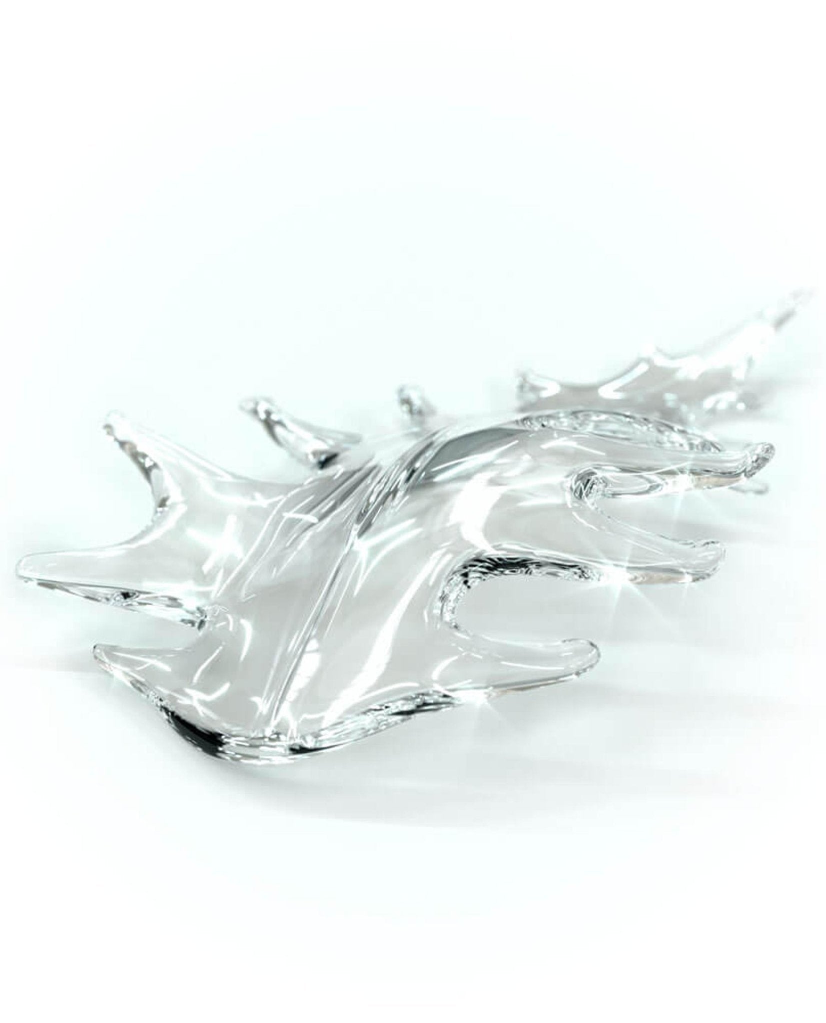 Cosolion Lustre en Verre Clair Ambre en Forme d'Oiseau