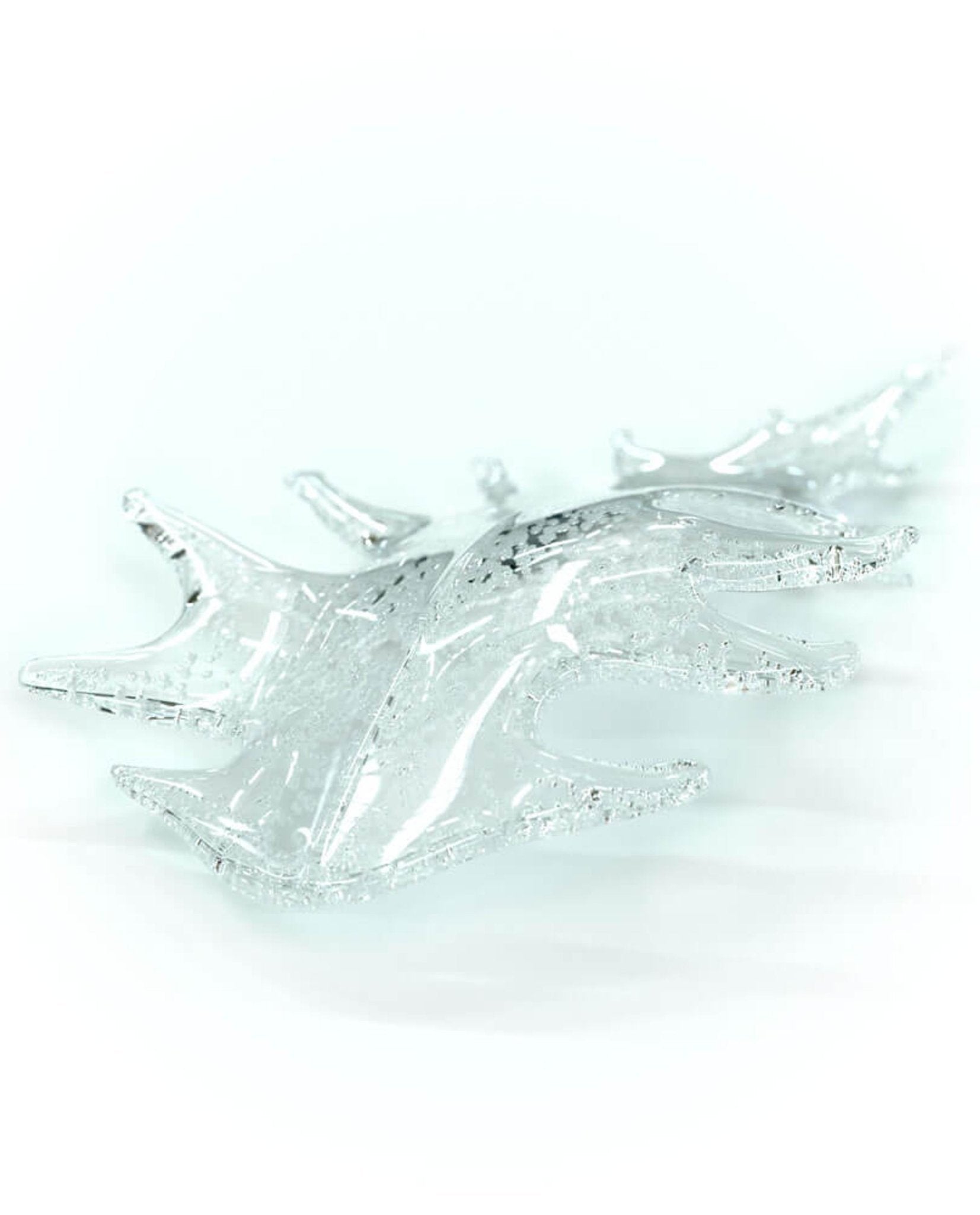 Cosolion Lustre en Verre Clair Ambre en Forme d'Oiseau