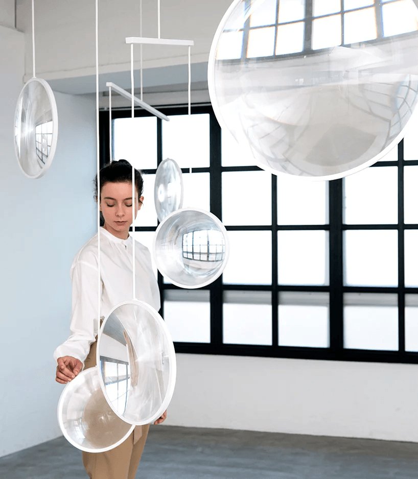Veloria Suspension Artistique en Verre