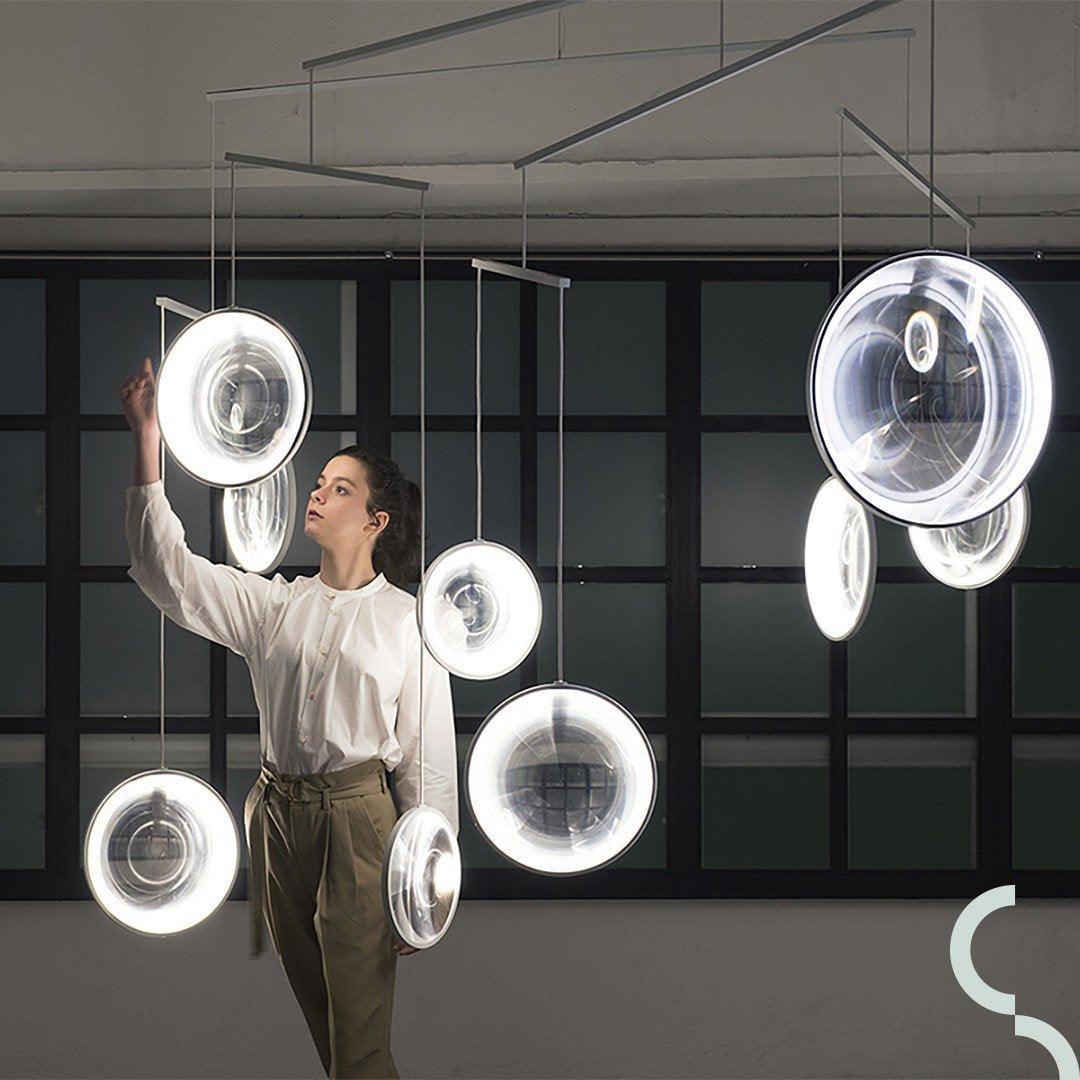 Veloria Suspension Artistique en Verre