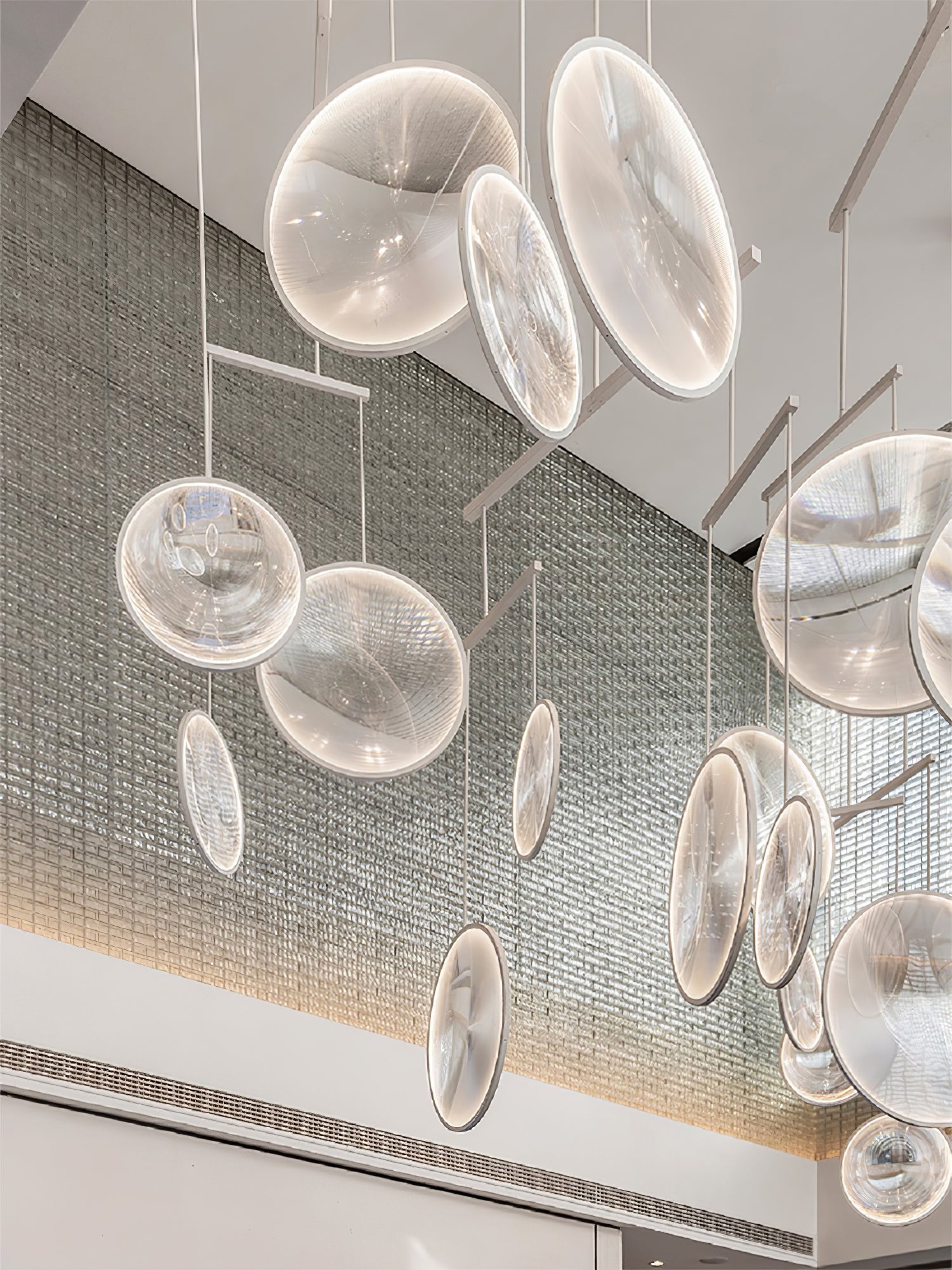 Veloria Suspension Artistique en Verre