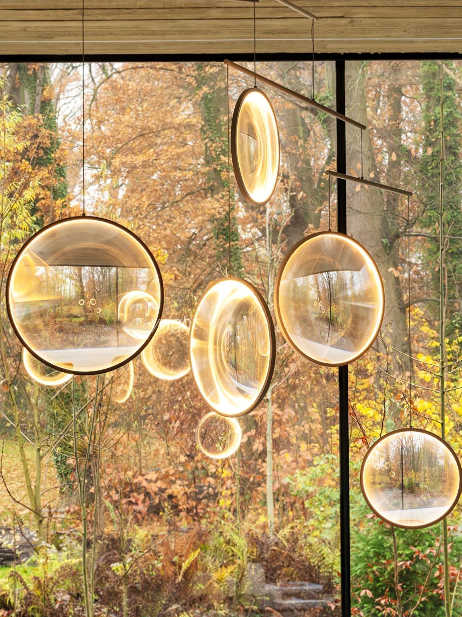 Veloria Suspension Artistique en Verre